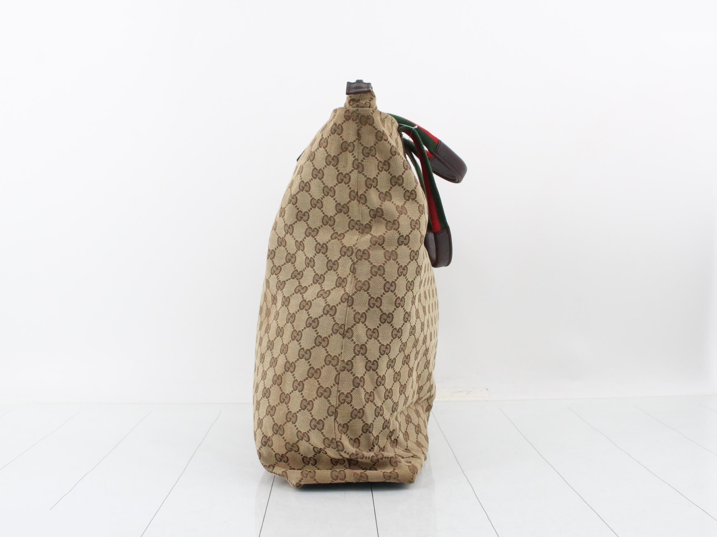 GG Canvas Sherry Line Tote Bag — view 4