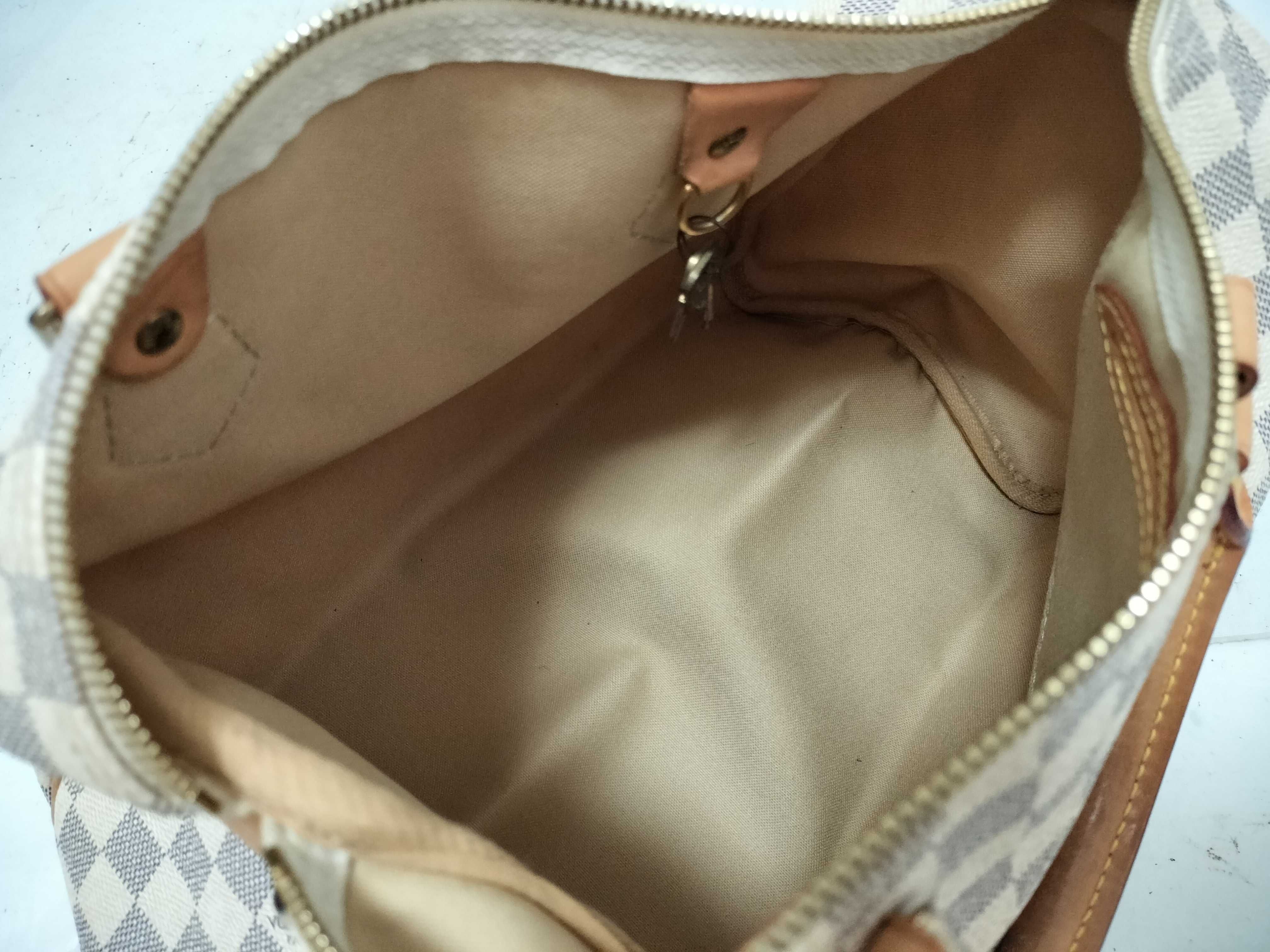 Damier Azure Speedy 30 N41533 SP0096 White Handbag — view 10