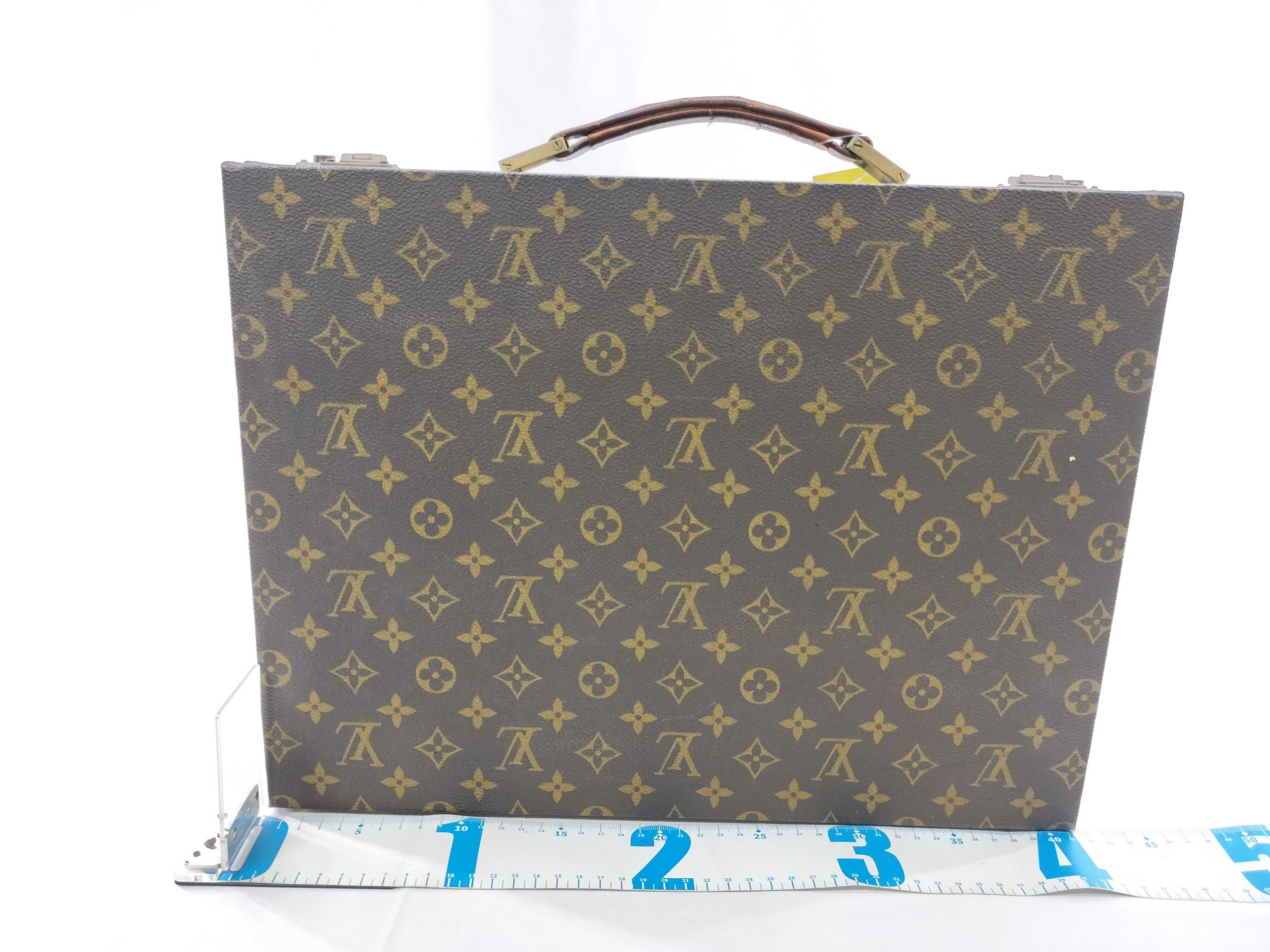 Monogram Crusher Attache Case Bag — view 2