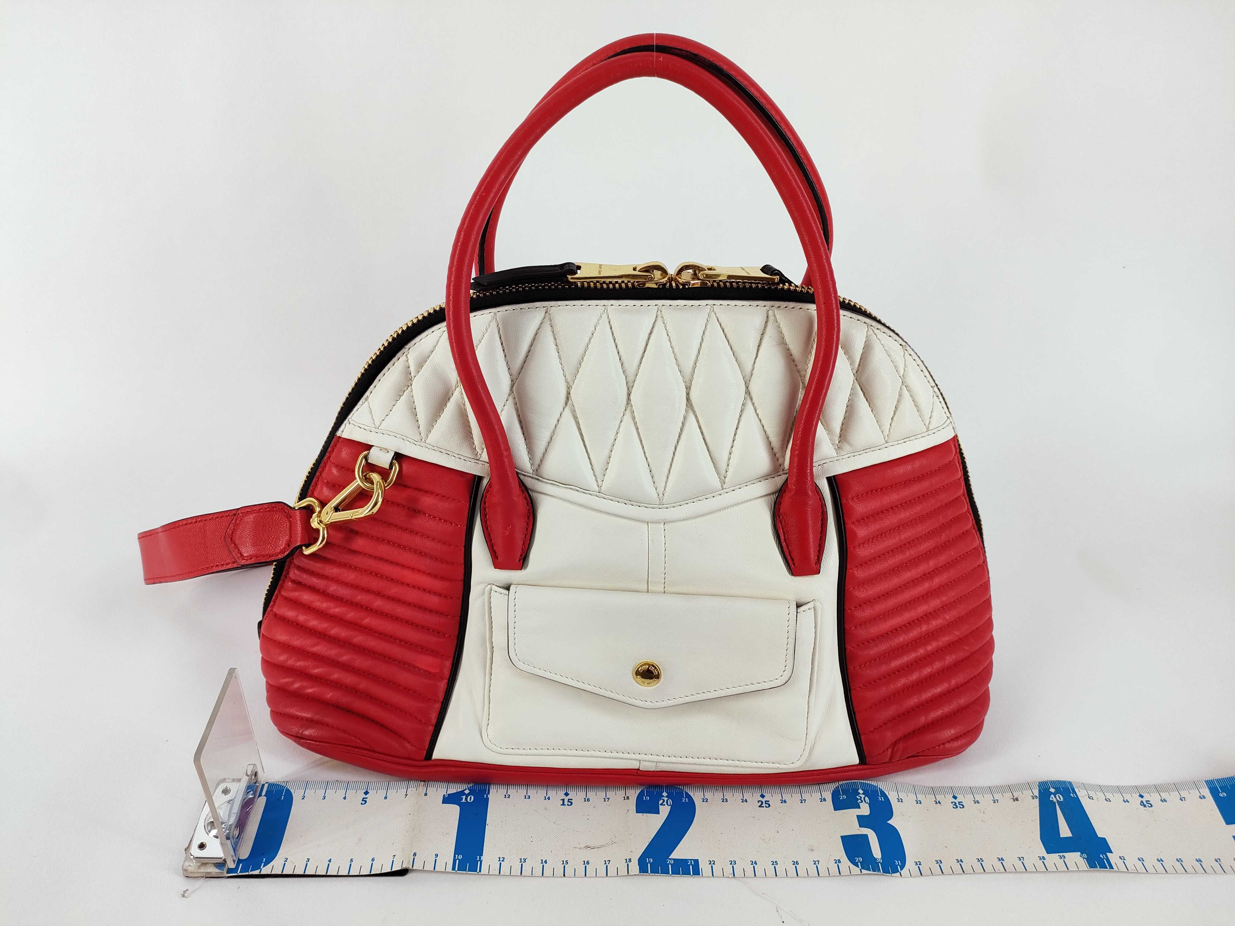 handbag, white/red. — view 2
