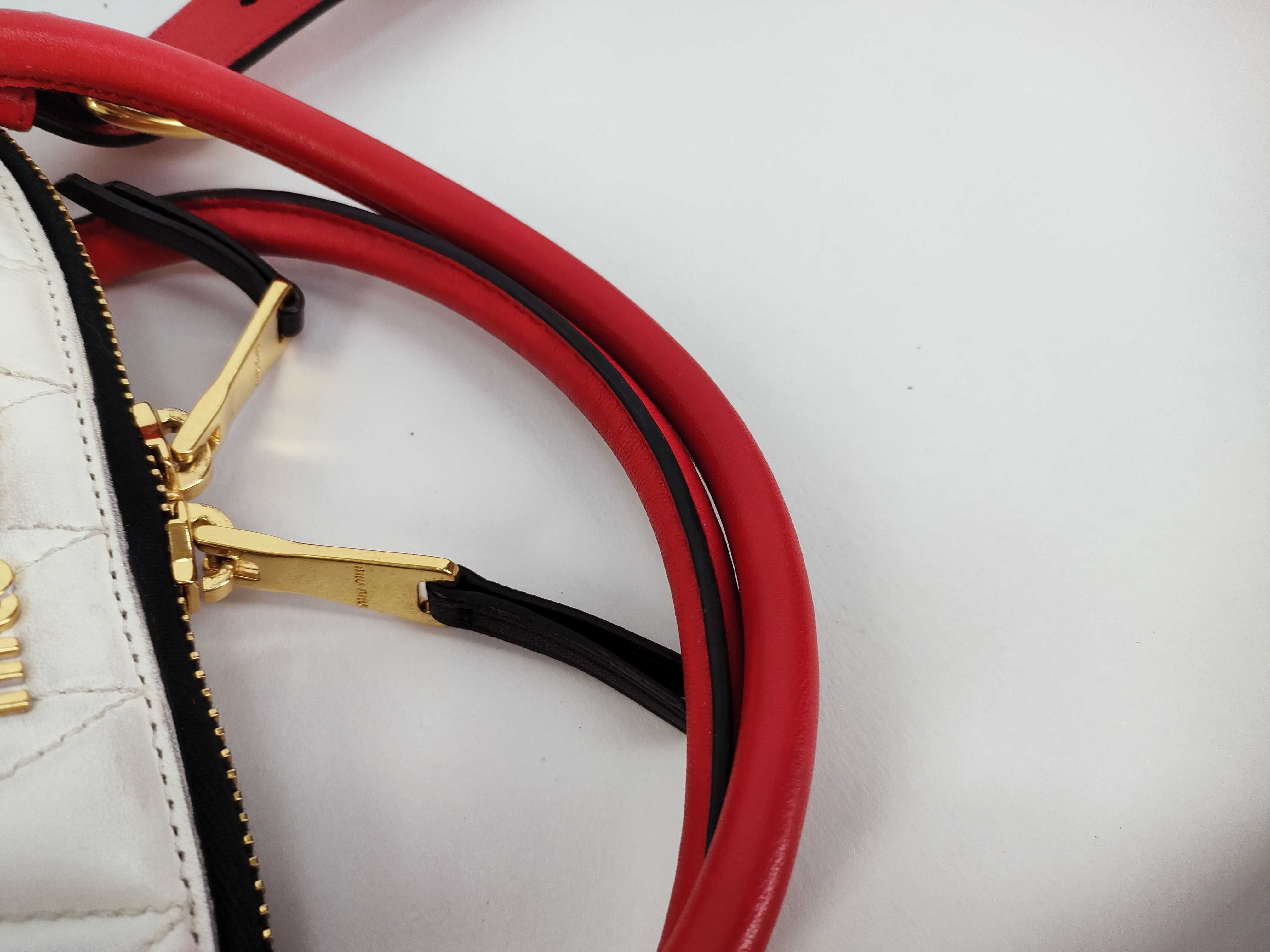handbag, white/red. — view 4