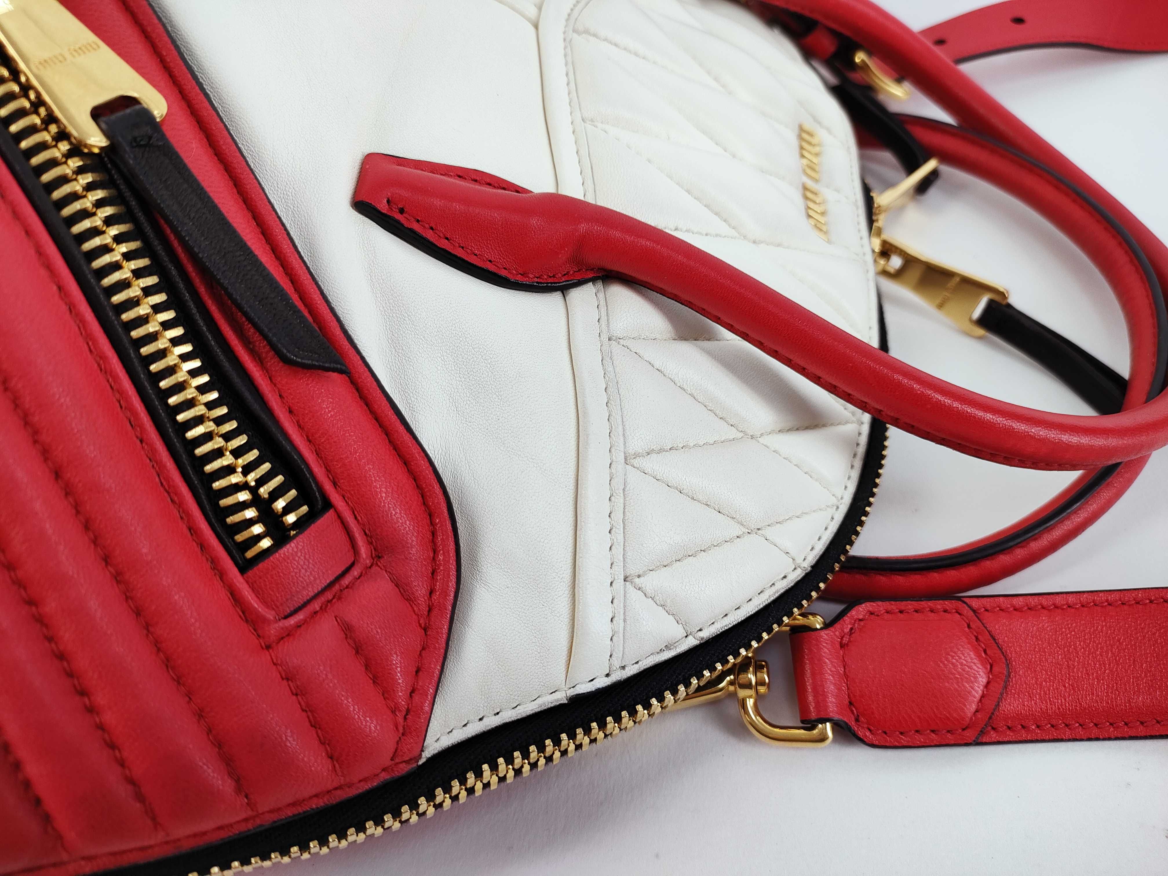handbag, white/red. — view 5