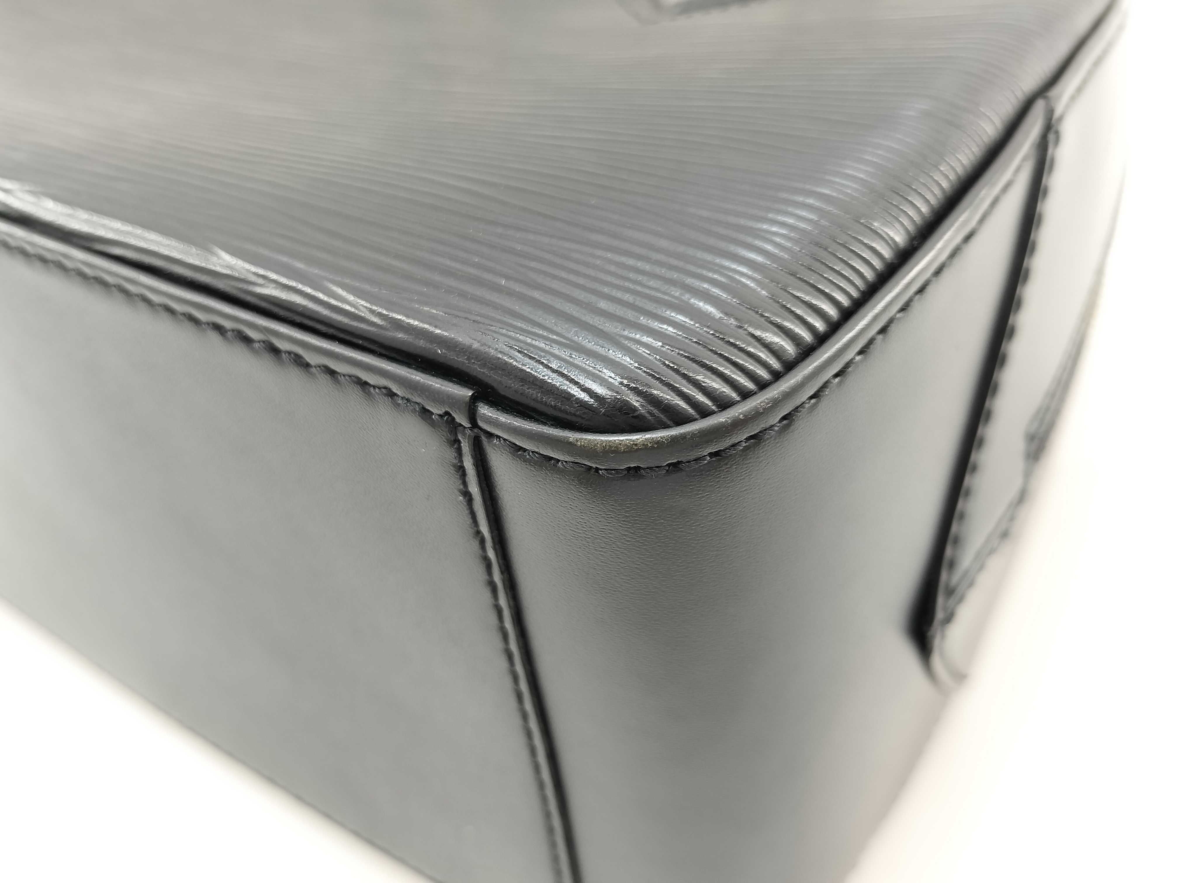 Epi Leather Sablon Black Handbag — view 5
