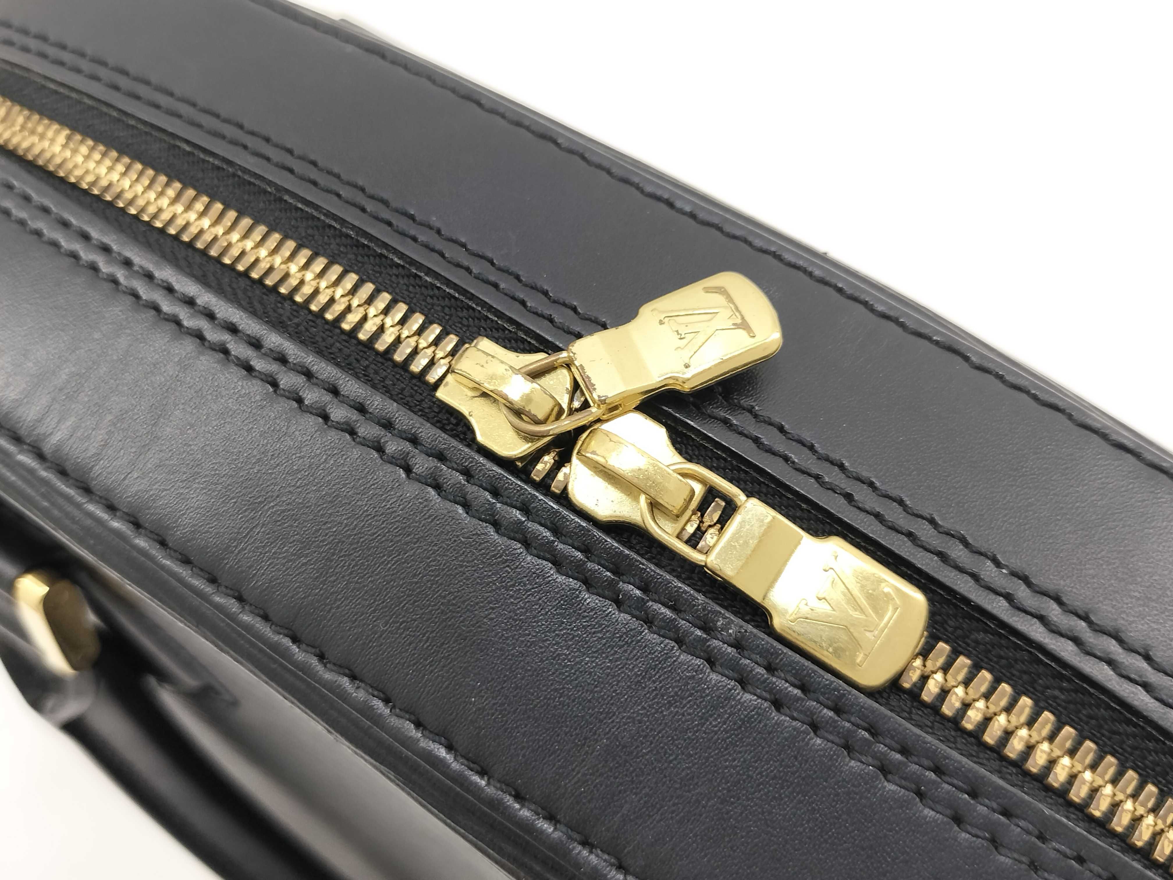 Epi Leather Sablon Black Handbag — view 10