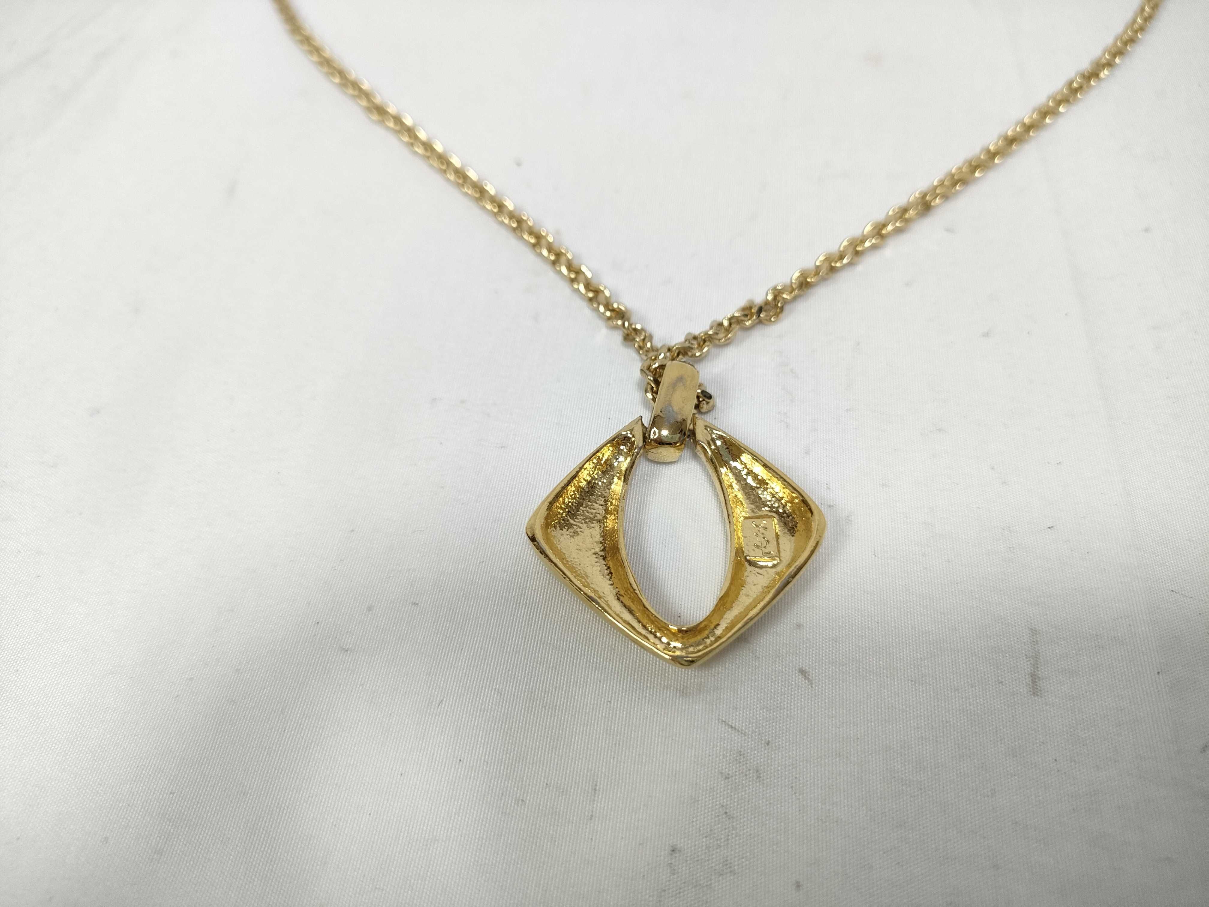 Stone Necklace Gold Necklace — view 3