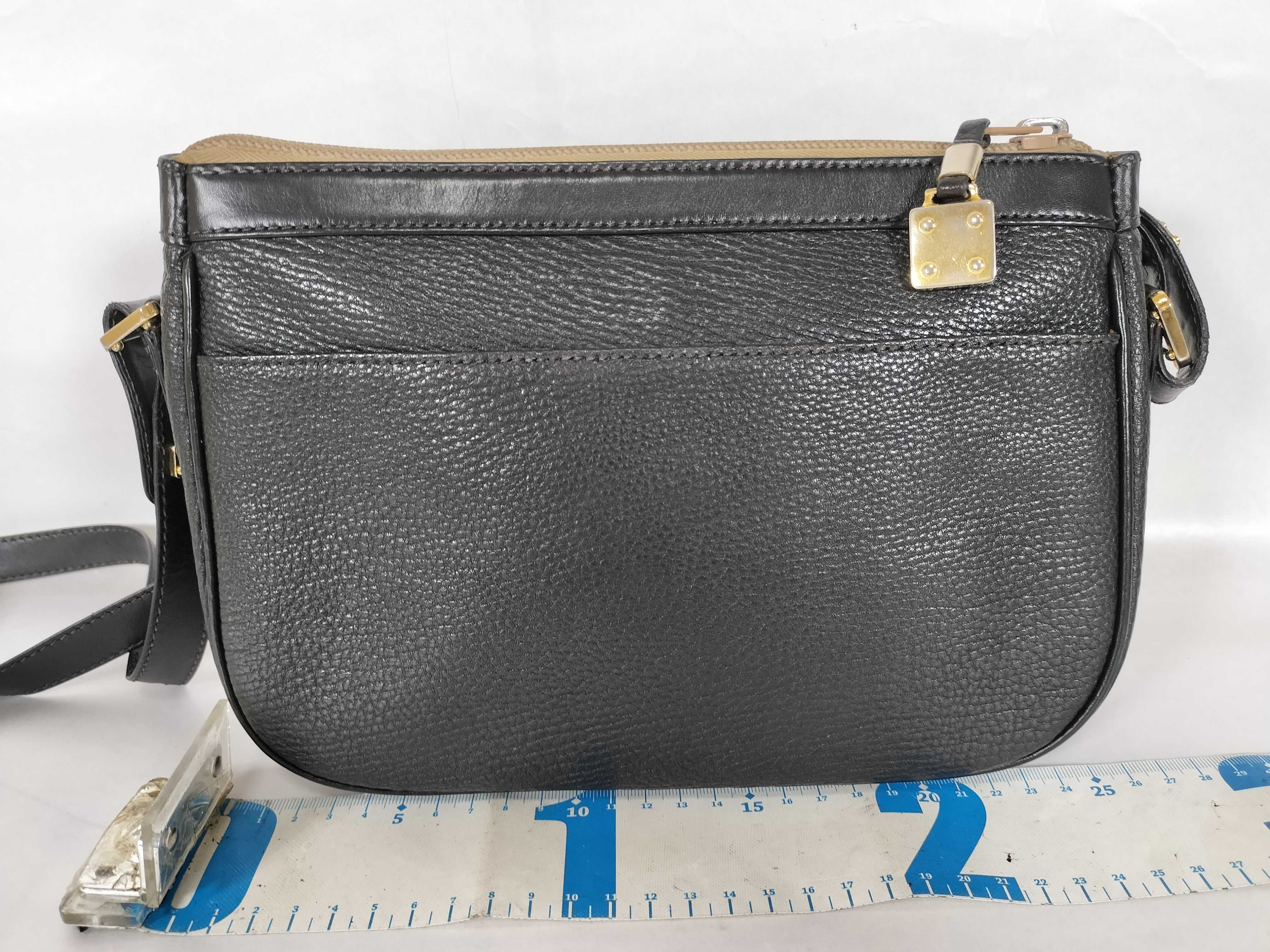 Anagram Grained Leather Shoulder Bag — view 2