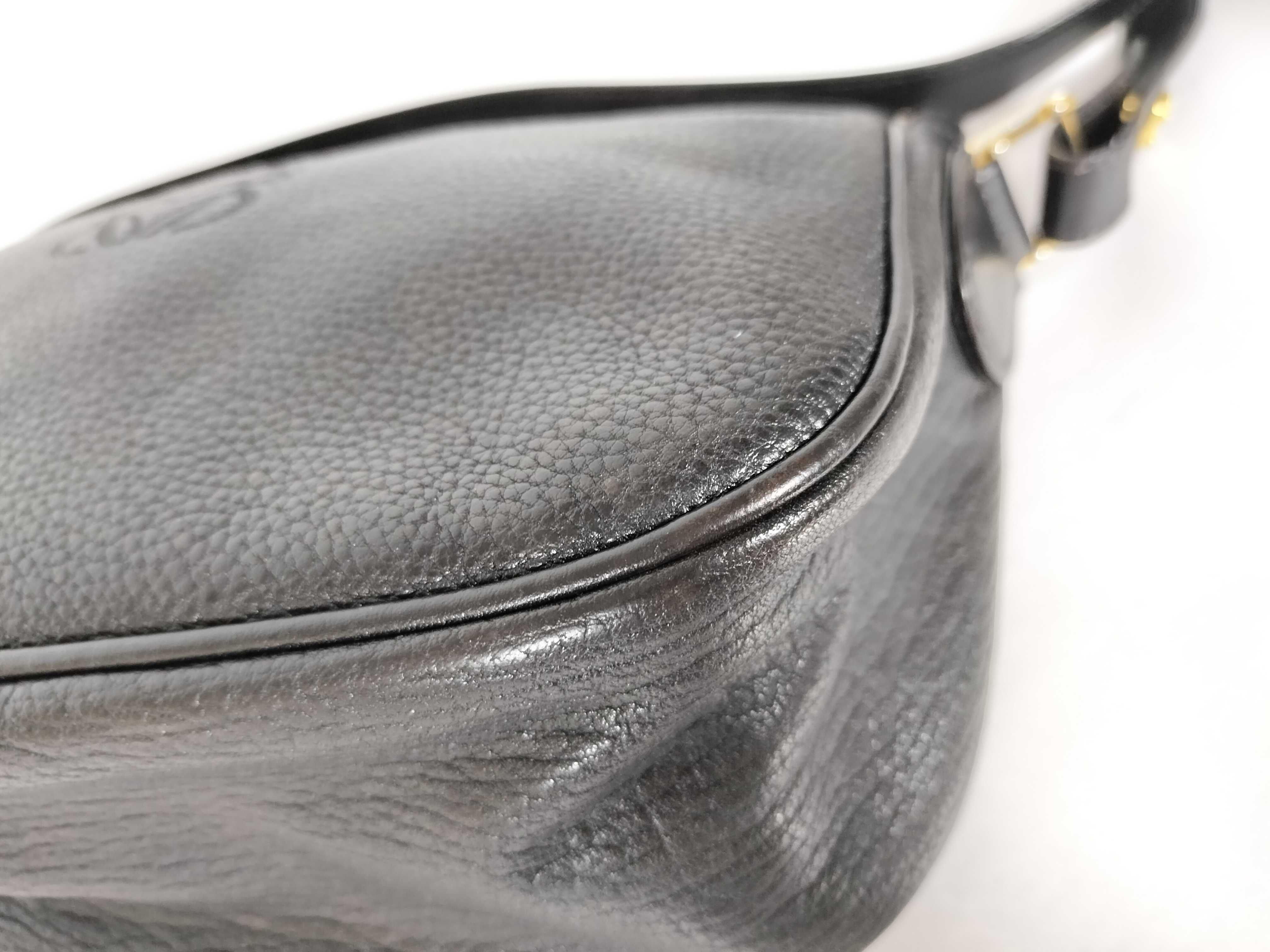Anagram Grained Leather Shoulder Bag — view 6
