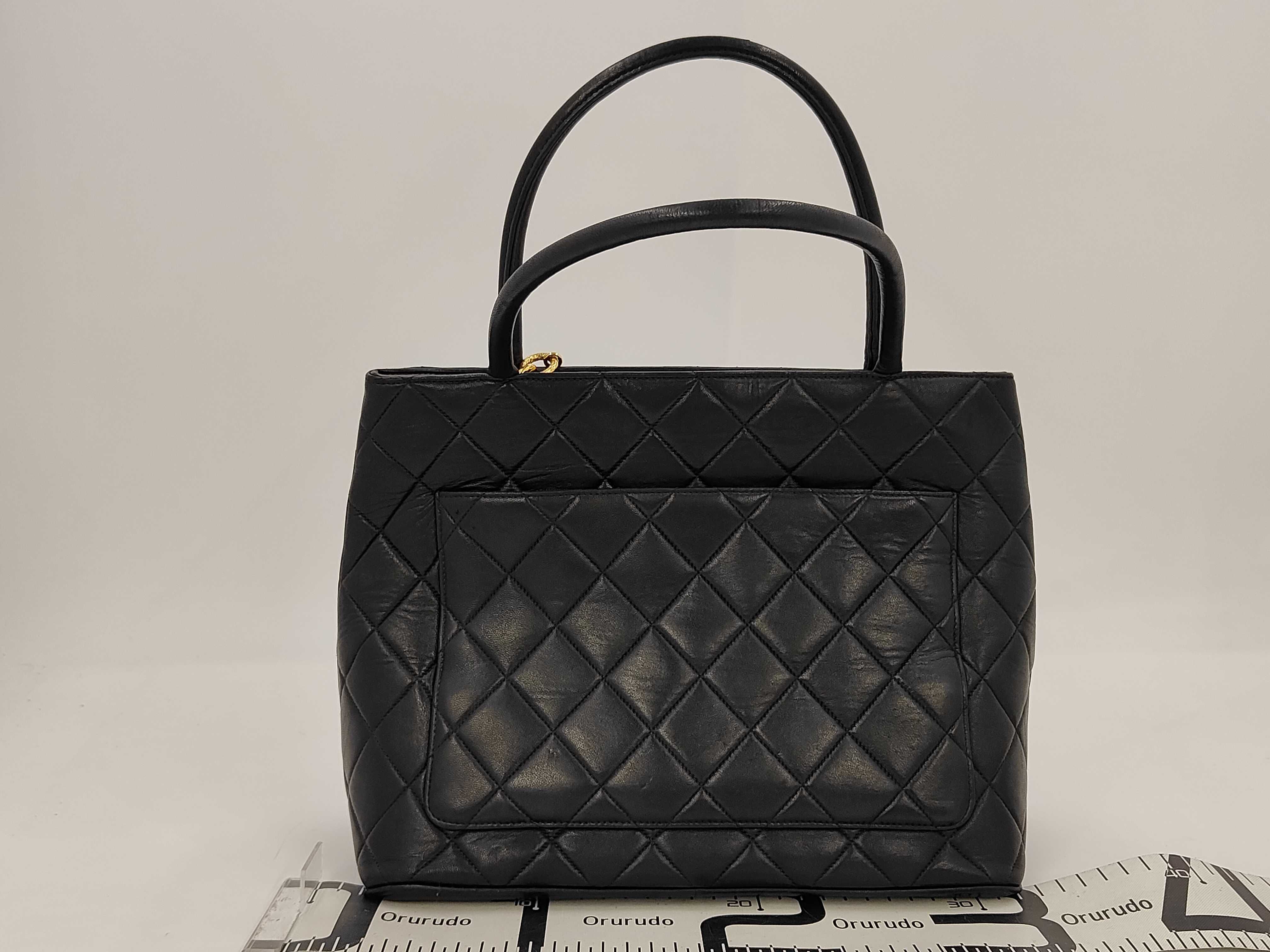 Lambskin Tote Bag (Reissue) - Black Lambskin Tote Bag — view 2