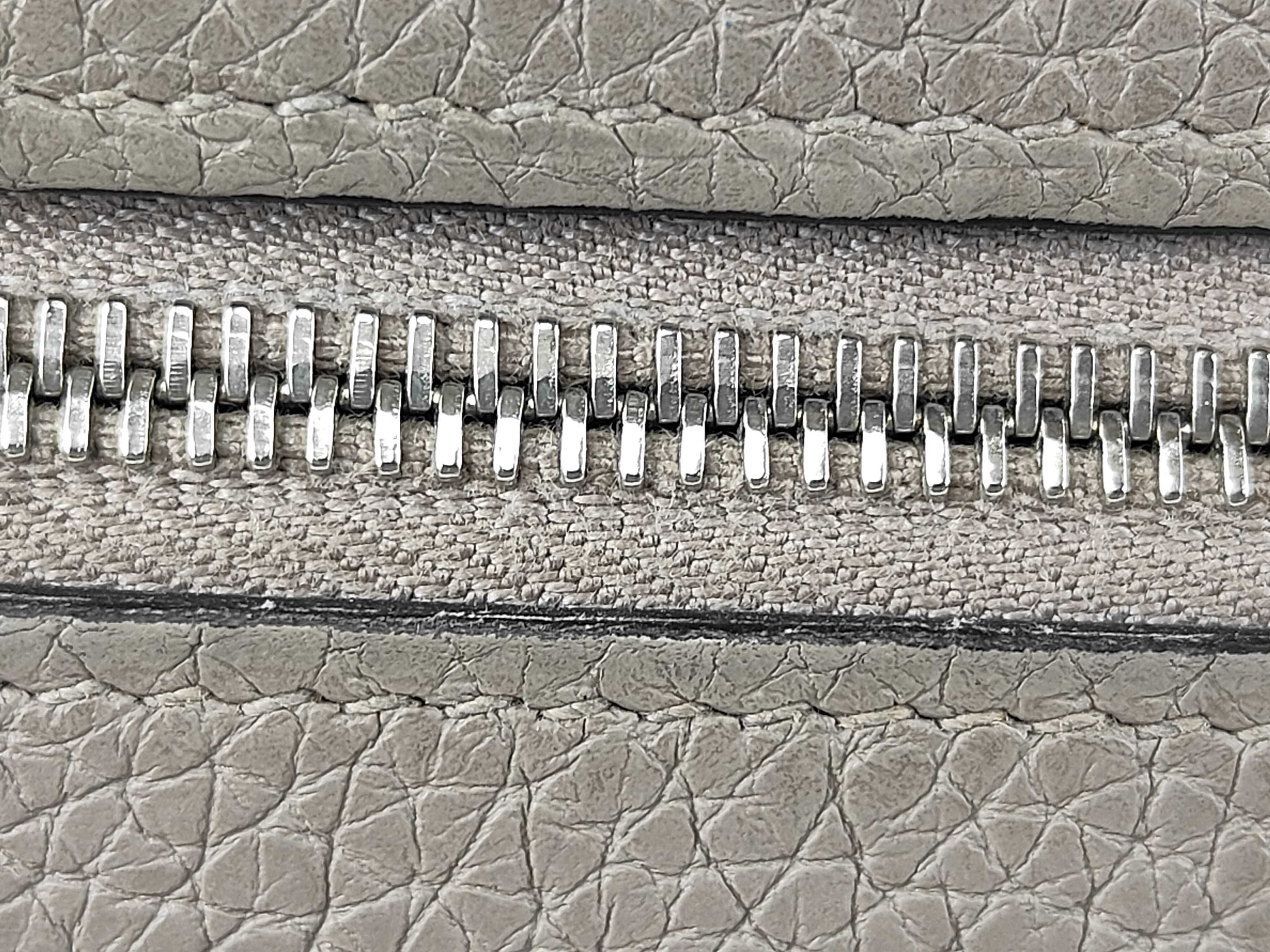 Dogon Long Etoupe Silver Hardware C Stamp Wallet with Box — view 7