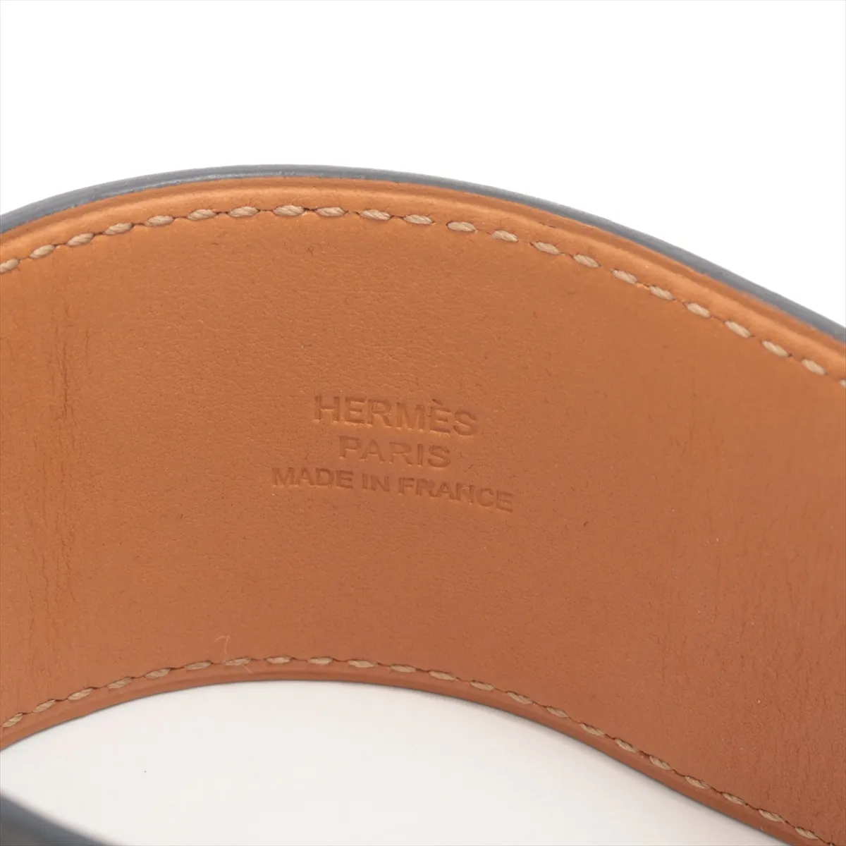 Medor Collier de Chien R stamp: 2014 Bracelet L Leather x Metal Gray x Silver — view 4