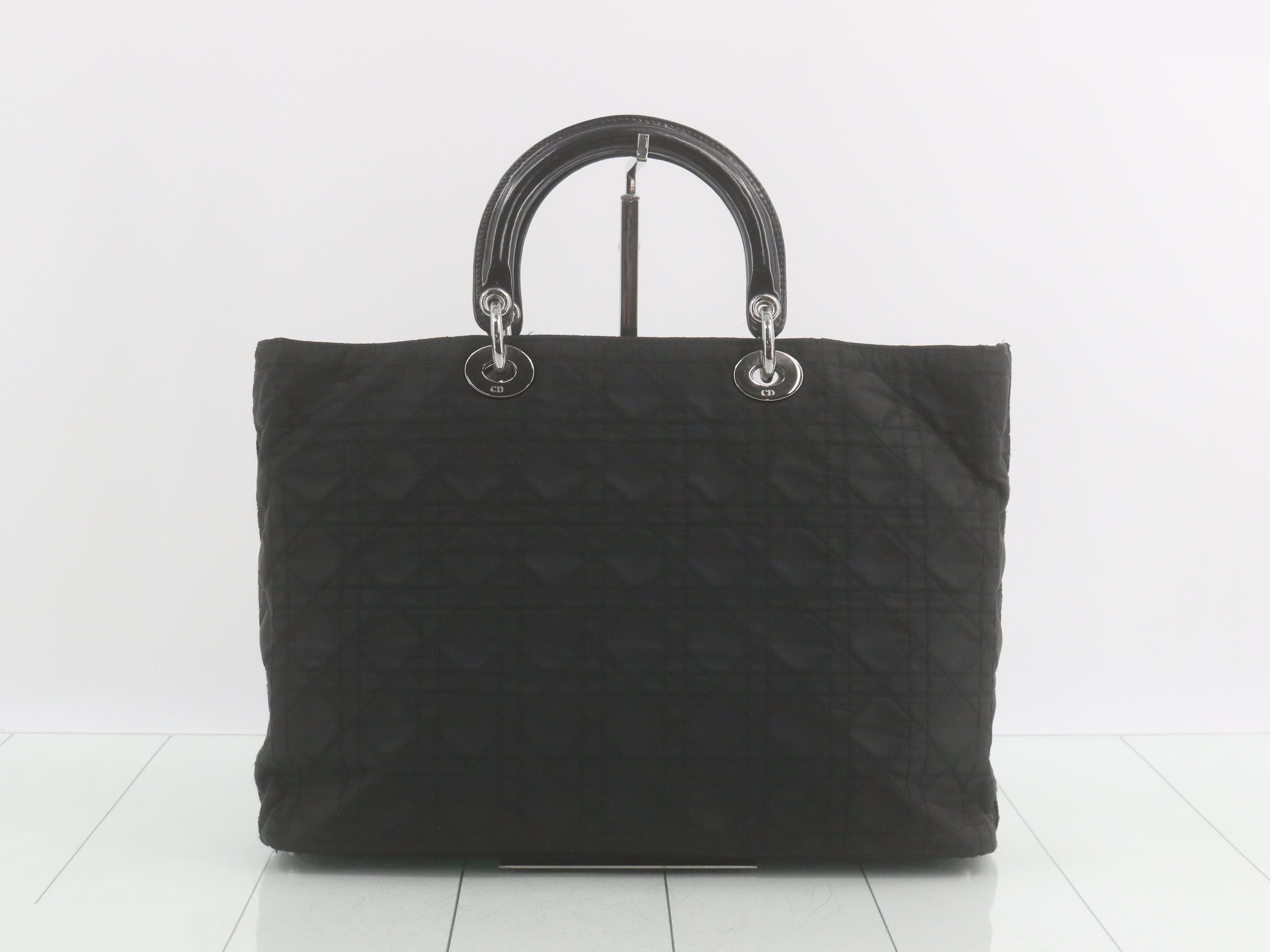 Lady Dior Cannage Nylon Handbag — view 2