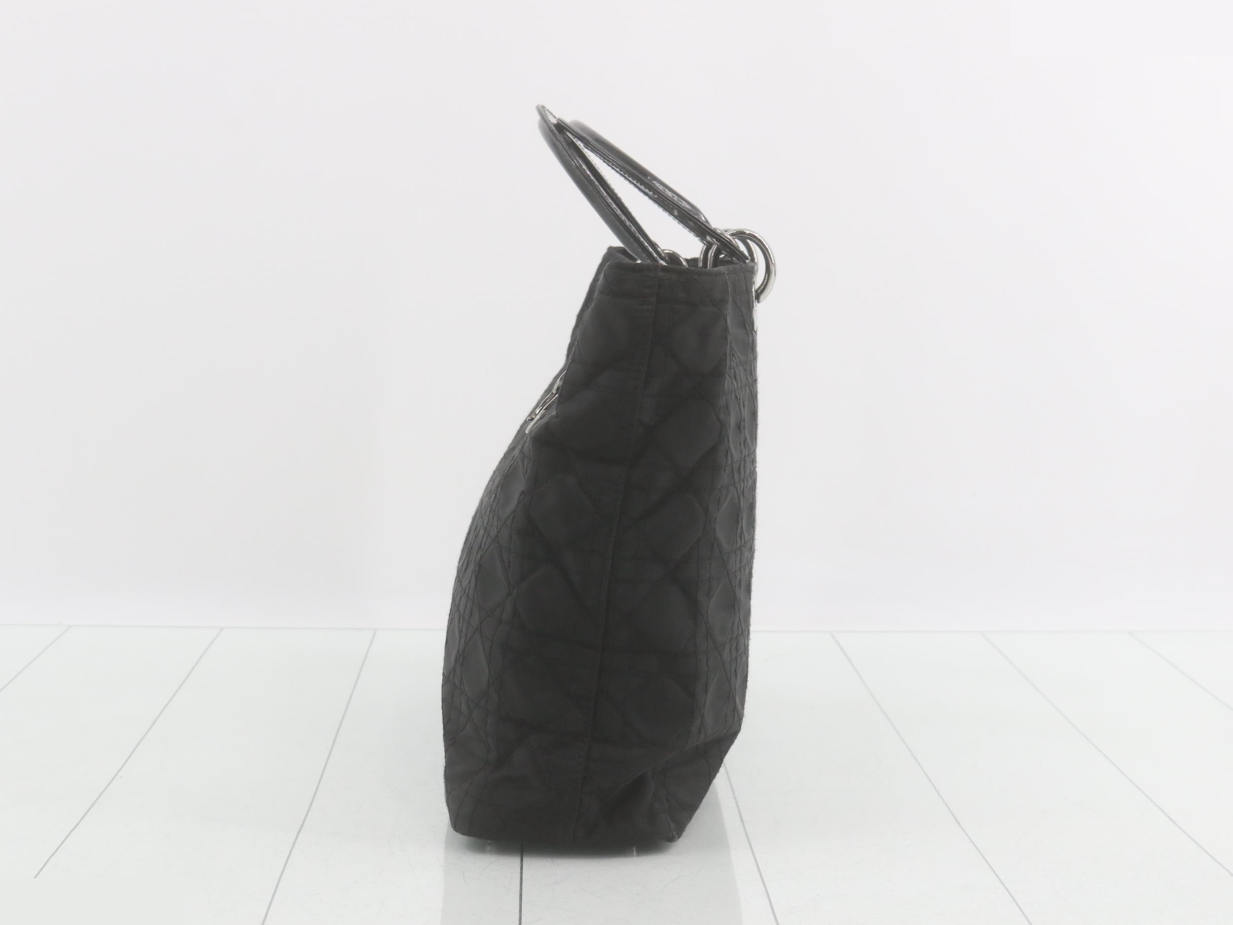Lady Dior Cannage Nylon Handbag — view 3
