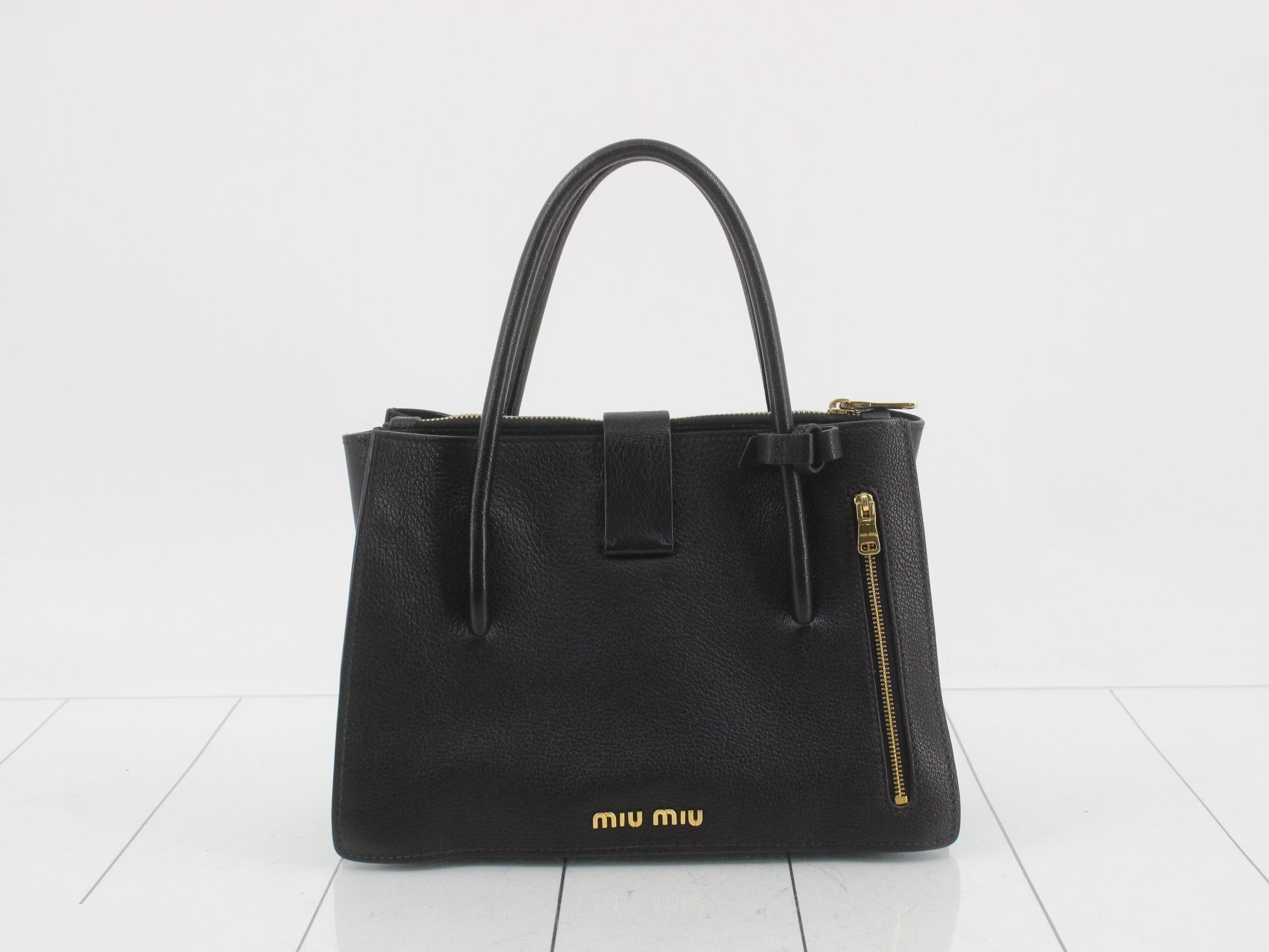 Leather tote bag, 2-way bag, with shoulder strap. — view 2
