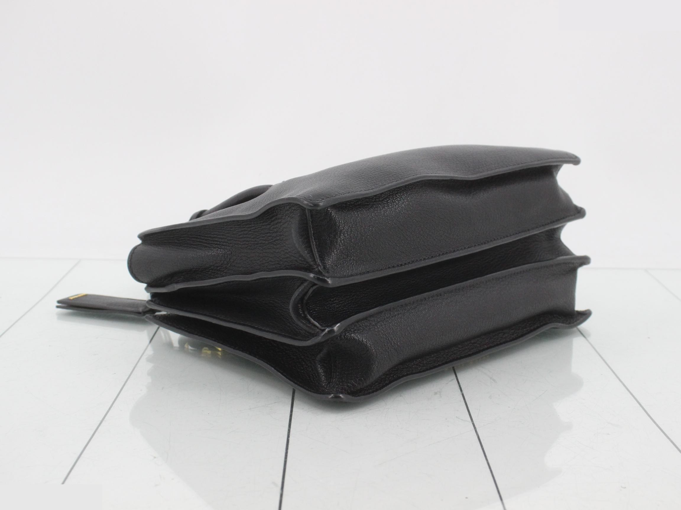 Leather tote bag, 2-way bag, with shoulder strap. — view 5