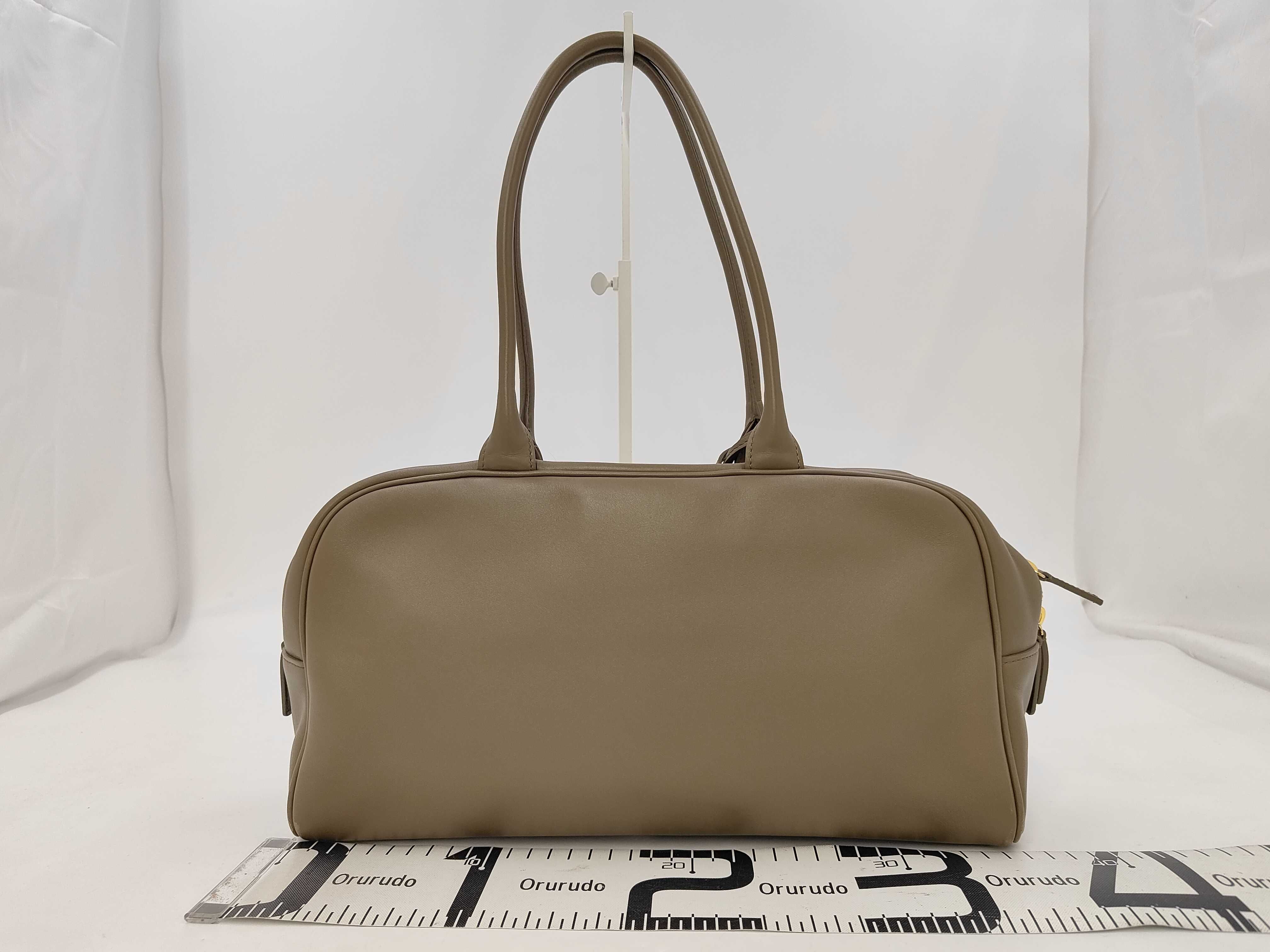 Calfskin Large Bowling Tote Bag Handbag — view 2