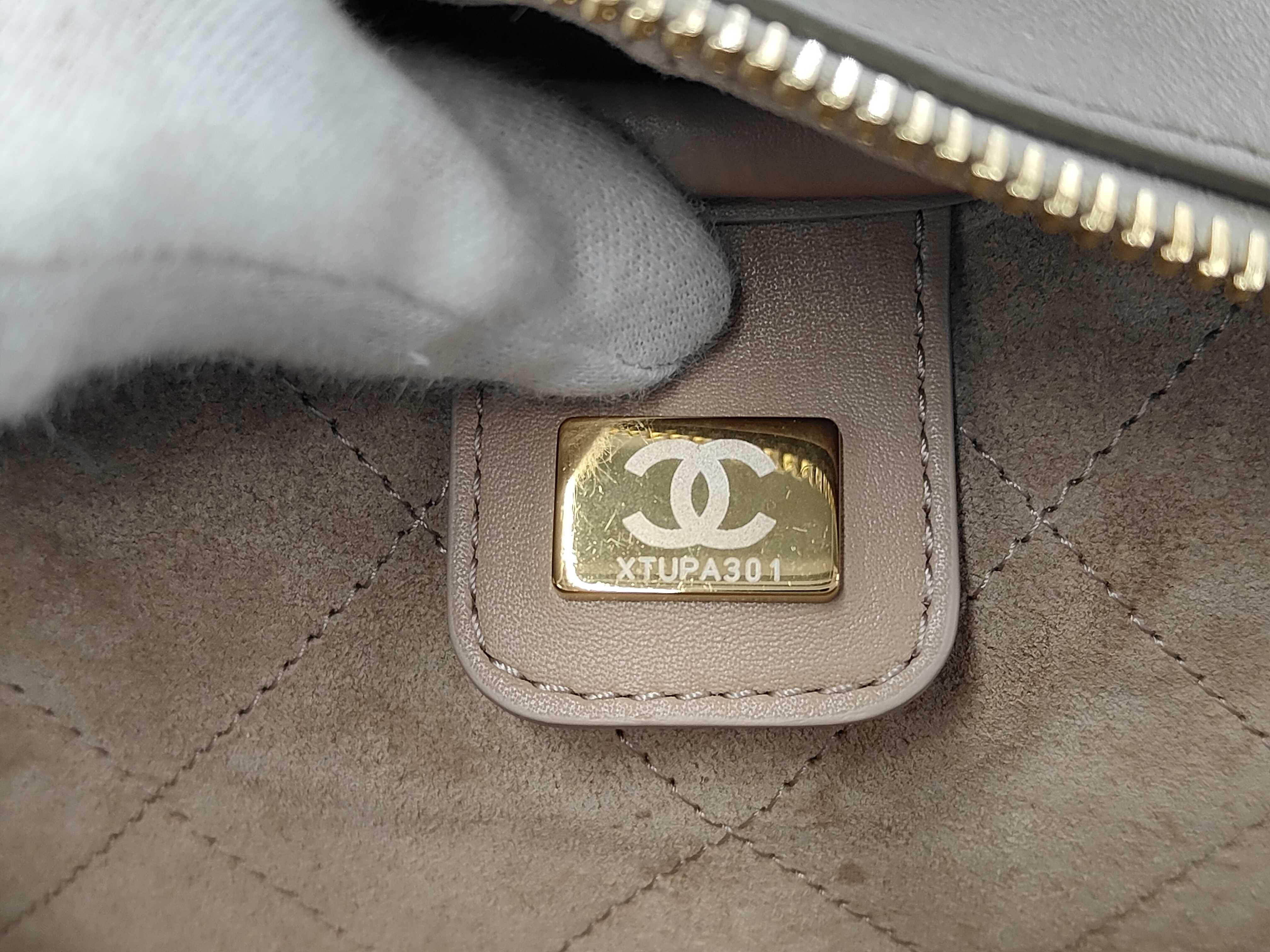 Calfskin Large Bowling Tote Bag Handbag — view 13