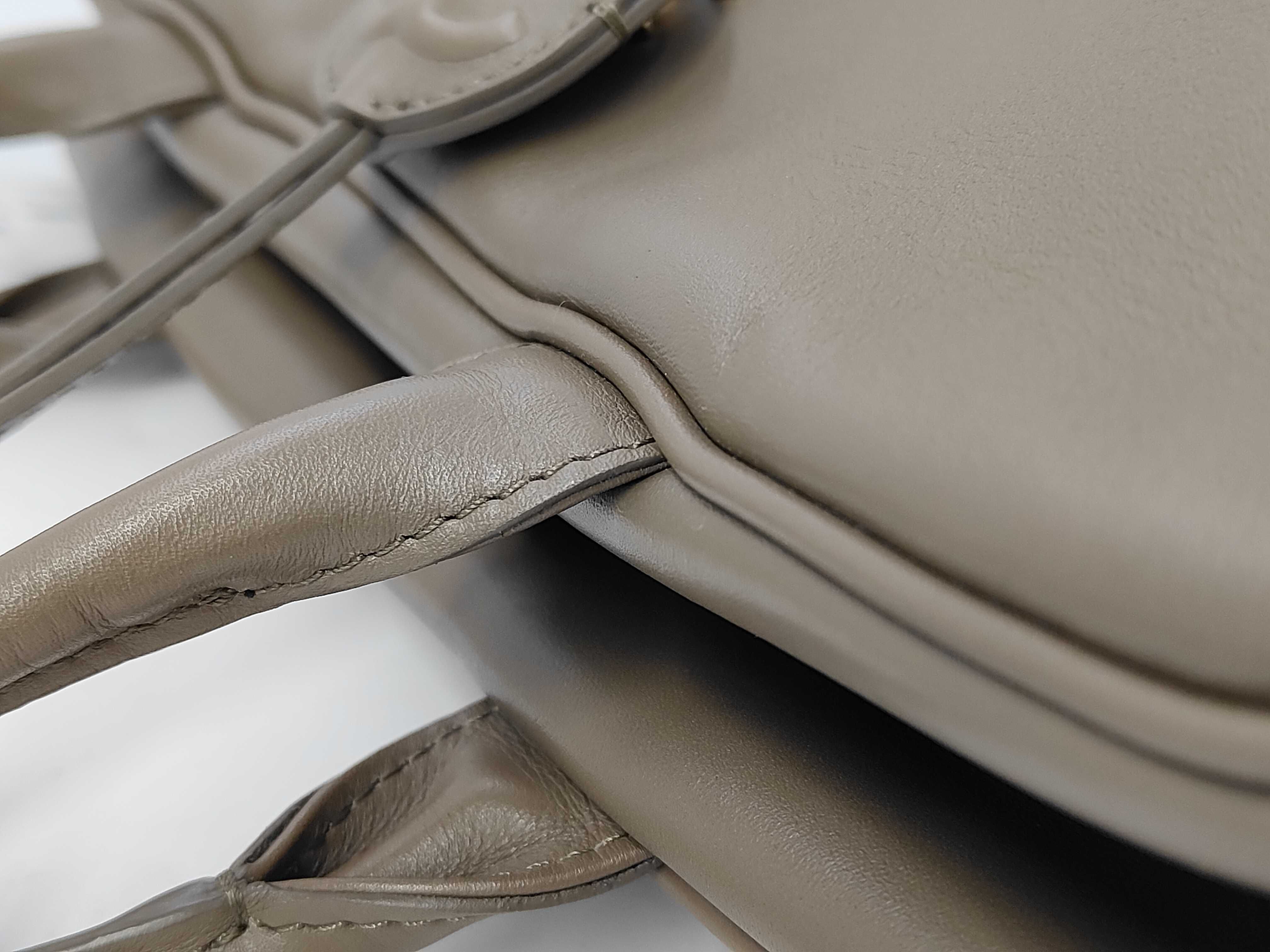 Calfskin Large Bowling Tote Bag Handbag — view 5