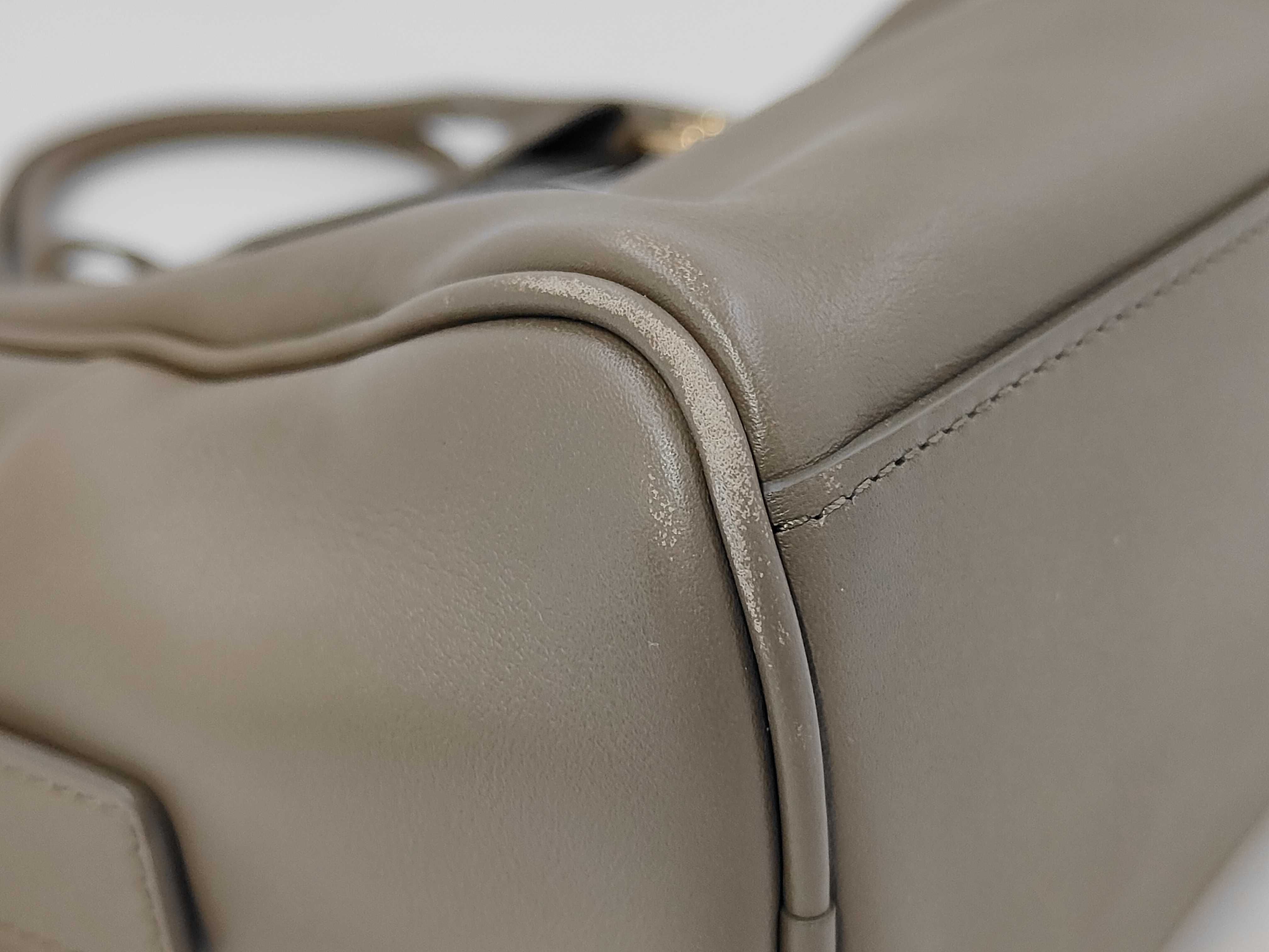 Calfskin Large Bowling Tote Bag Handbag — view 6