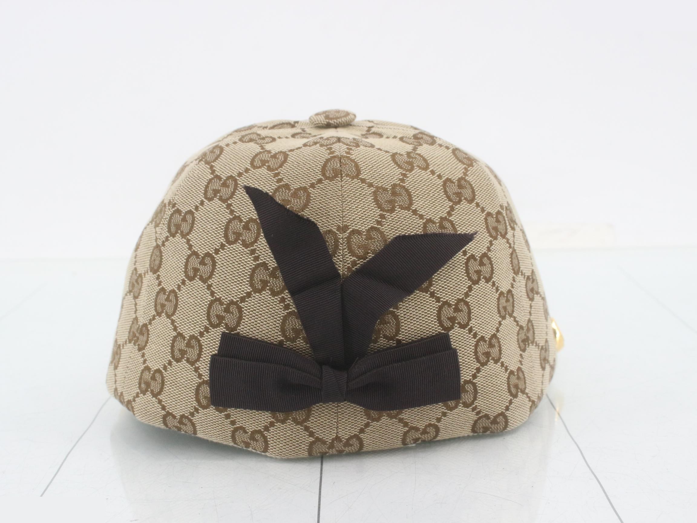 GG Canvas Hat with Ribbon — view 2
