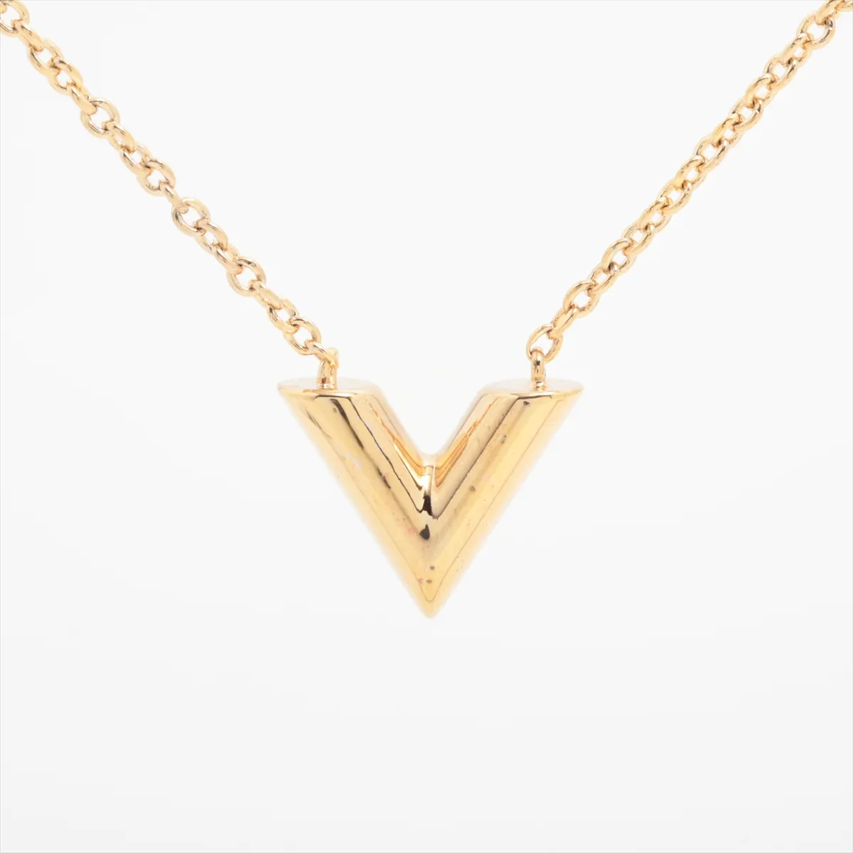M61083 Essential V LE0290 Necklace, GP Gold, dents, — view 2