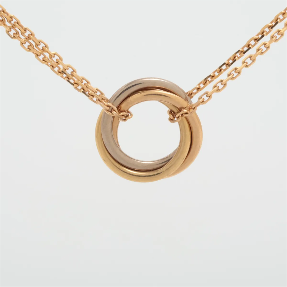 Sweet Trinity Necklace 750 (Yellow Gold x Pink Gold x White Gold) 3.8g FKG496 CRB7218200 — view 2