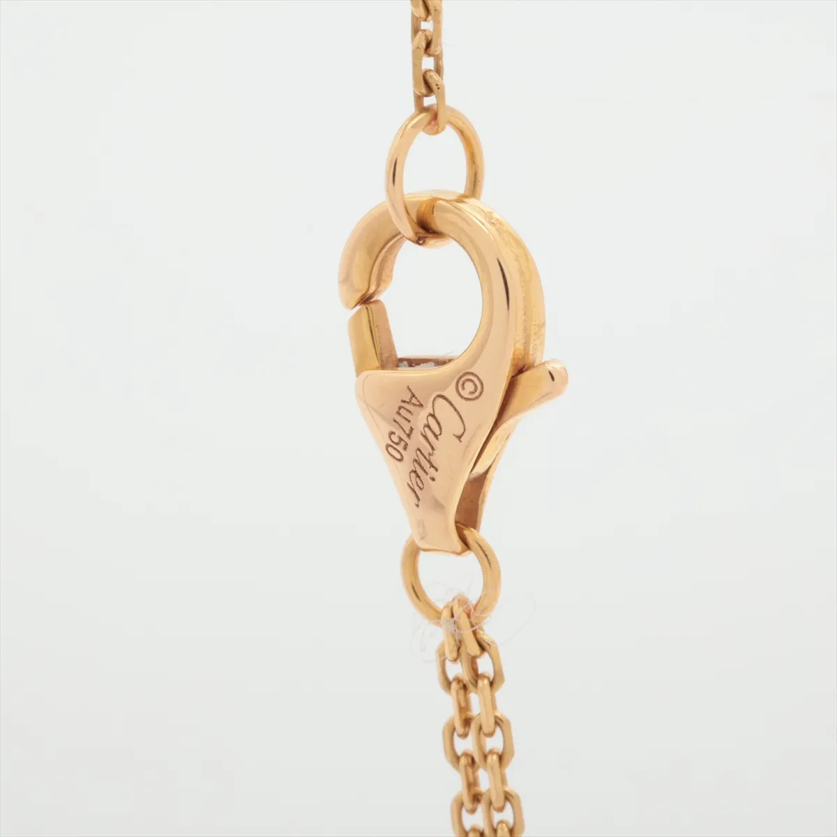 Sweet Trinity Necklace 750 (Yellow Gold x Pink Gold x White Gold) 3.8g FKG496 CRB7218200 — view 3