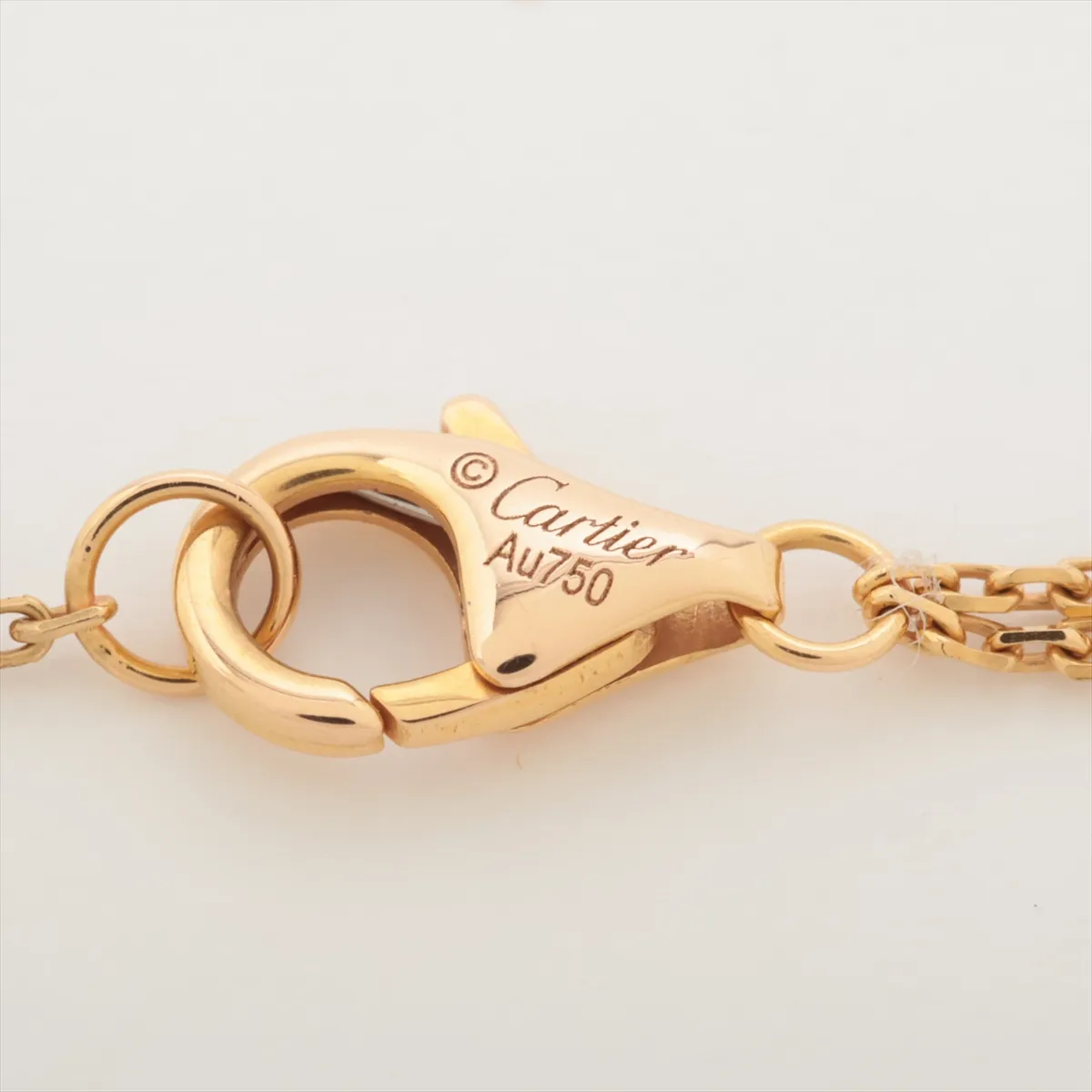 Sweet Trinity Necklace 750 (Yellow Gold x Pink Gold x White Gold) 3.8g FKG496 CRB7218200 — view 4