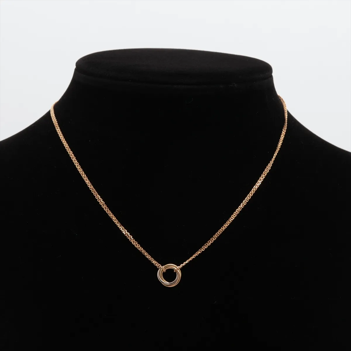 Sweet Trinity Necklace 750 (Yellow Gold x Pink Gold x White Gold) 3.8g FKG496 CRB7218200 — view 5