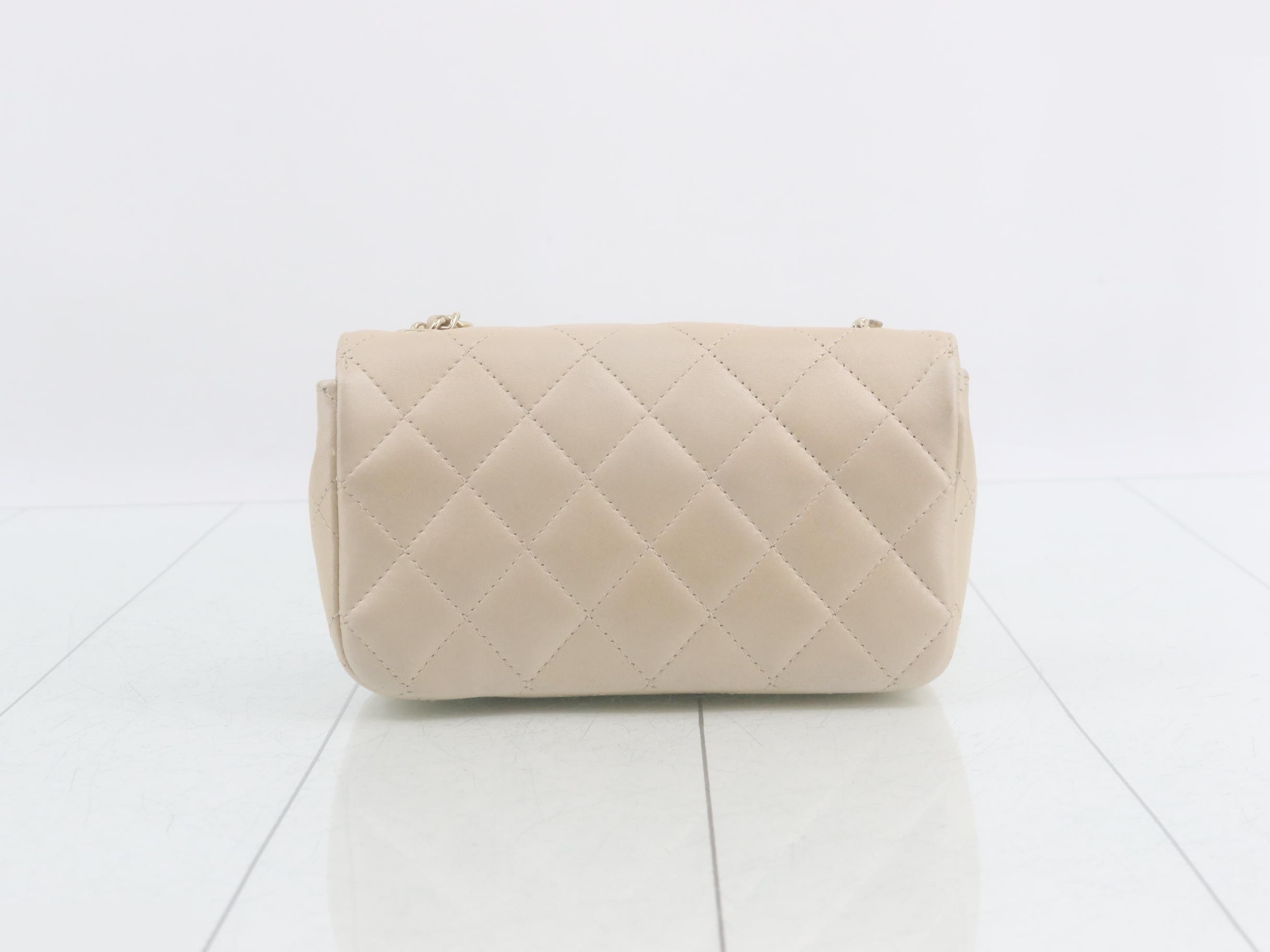 Matelassé Leather Chain Shoulder Bag — view 2