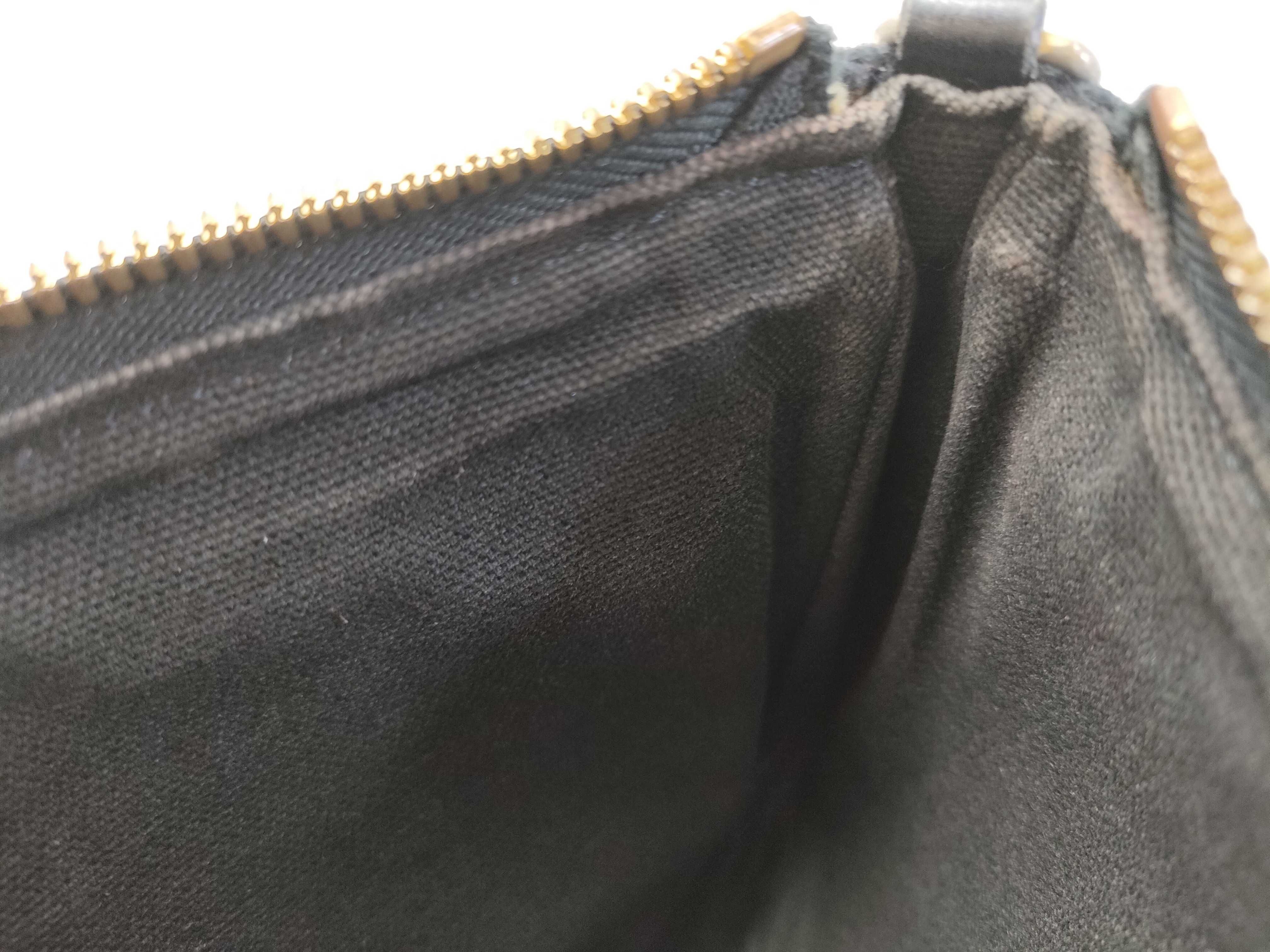 Wool Nova Check Black One-Shoulder Bag Accessory Pouch Handbag Pouch — view 13