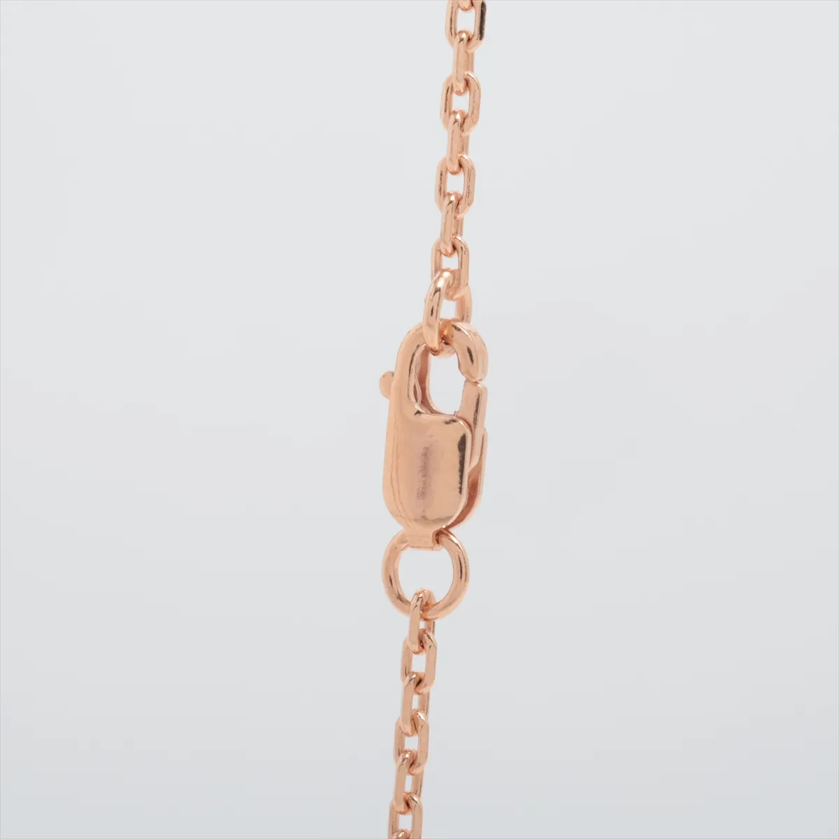 Mini Pop H Necklace, GP Pink x Rose Gold, some wear and tarnishing. — view 3