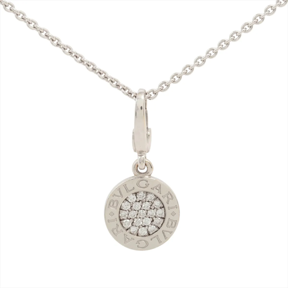 Pave Diamond Necklace 750 (WG) 9.7g (Dents,