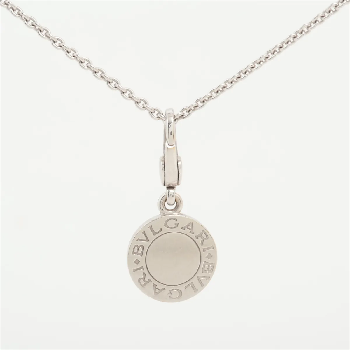Pave Diamond Necklace 750 (WG) 9.7g (Dents, — view 2