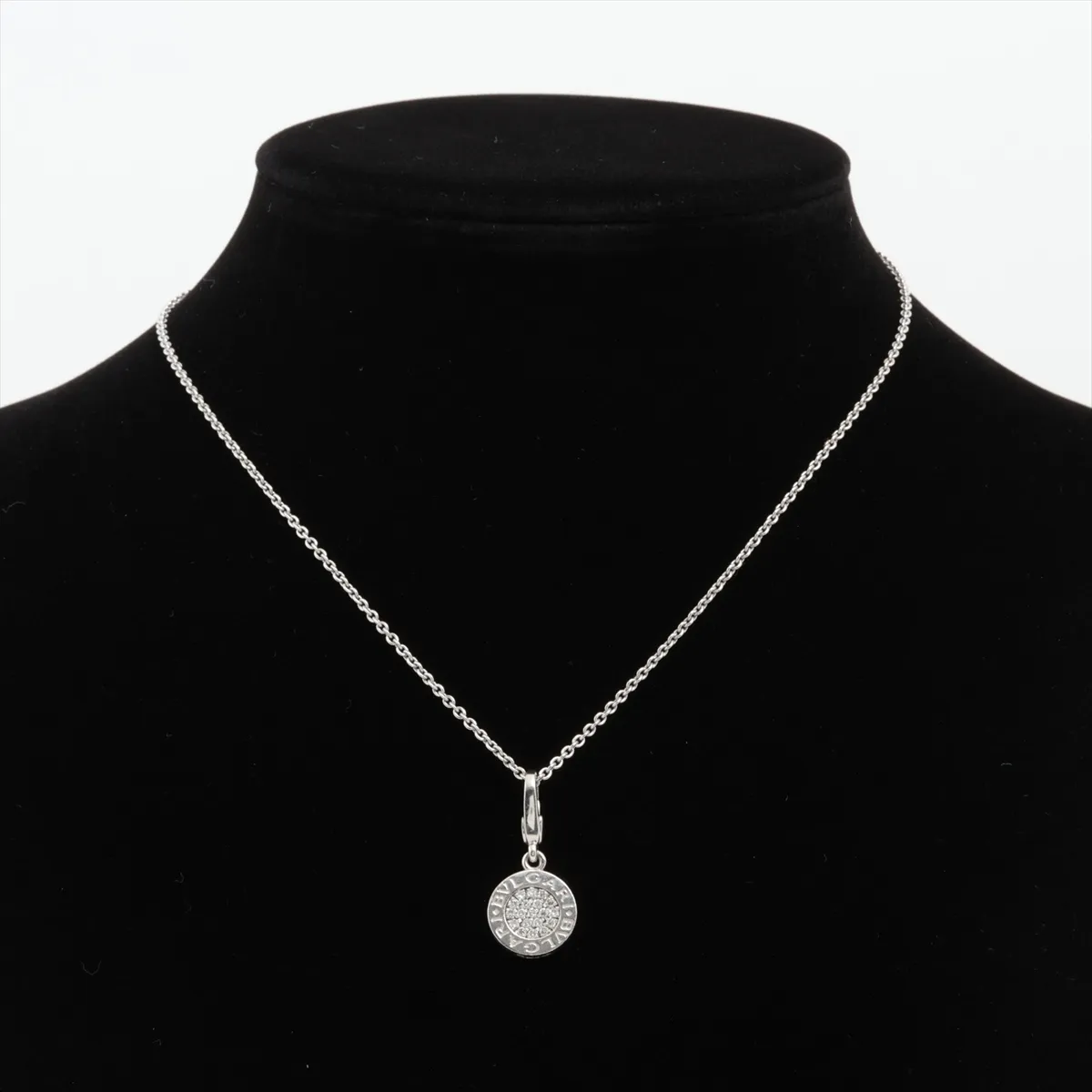 Pave Diamond Necklace 750 (WG) 9.7g (Dents, — view 5