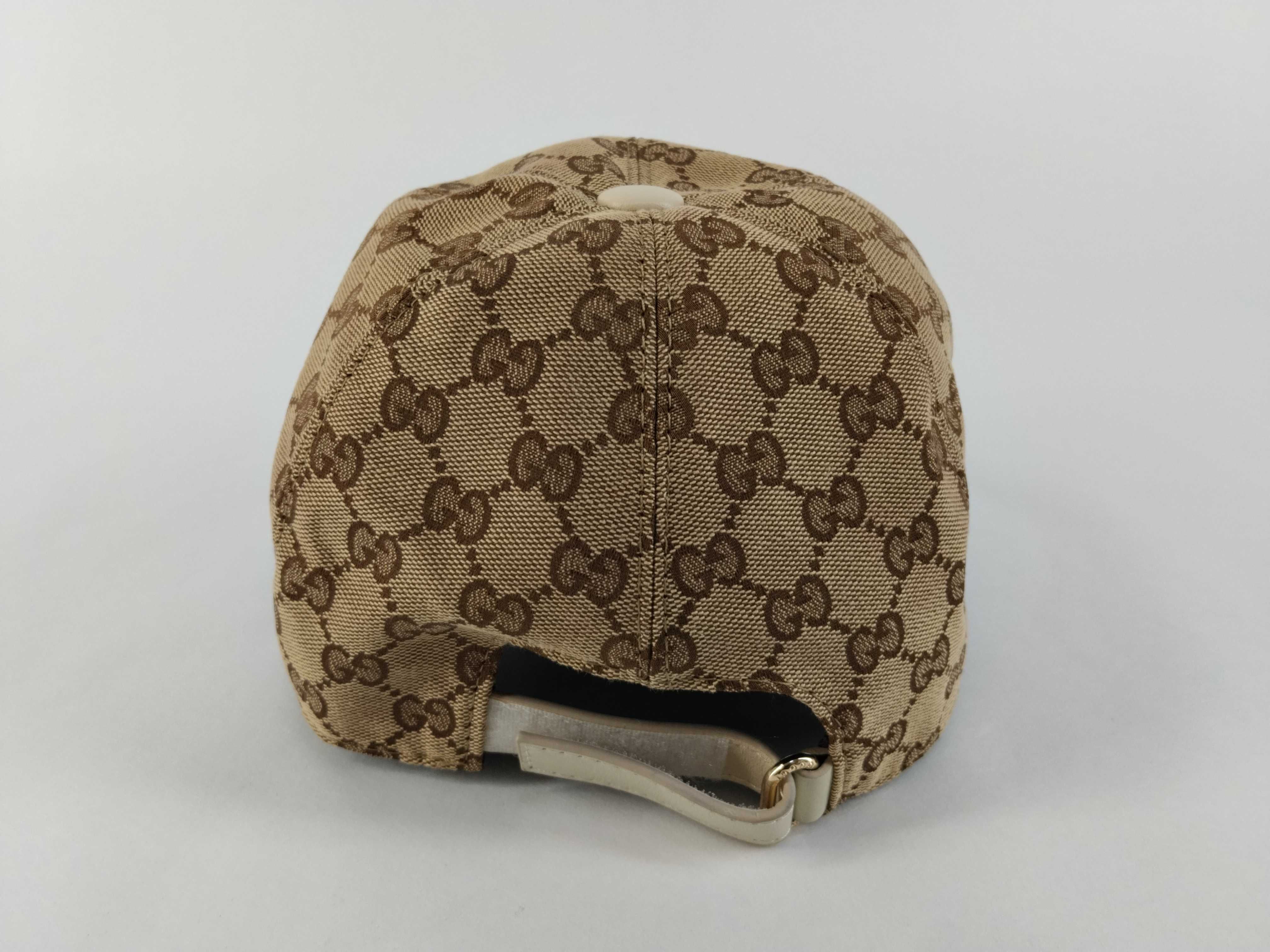 GG Canvas, Gucci Sherry Line GG Canvas Cap, Beige, Other Accessories — view 3