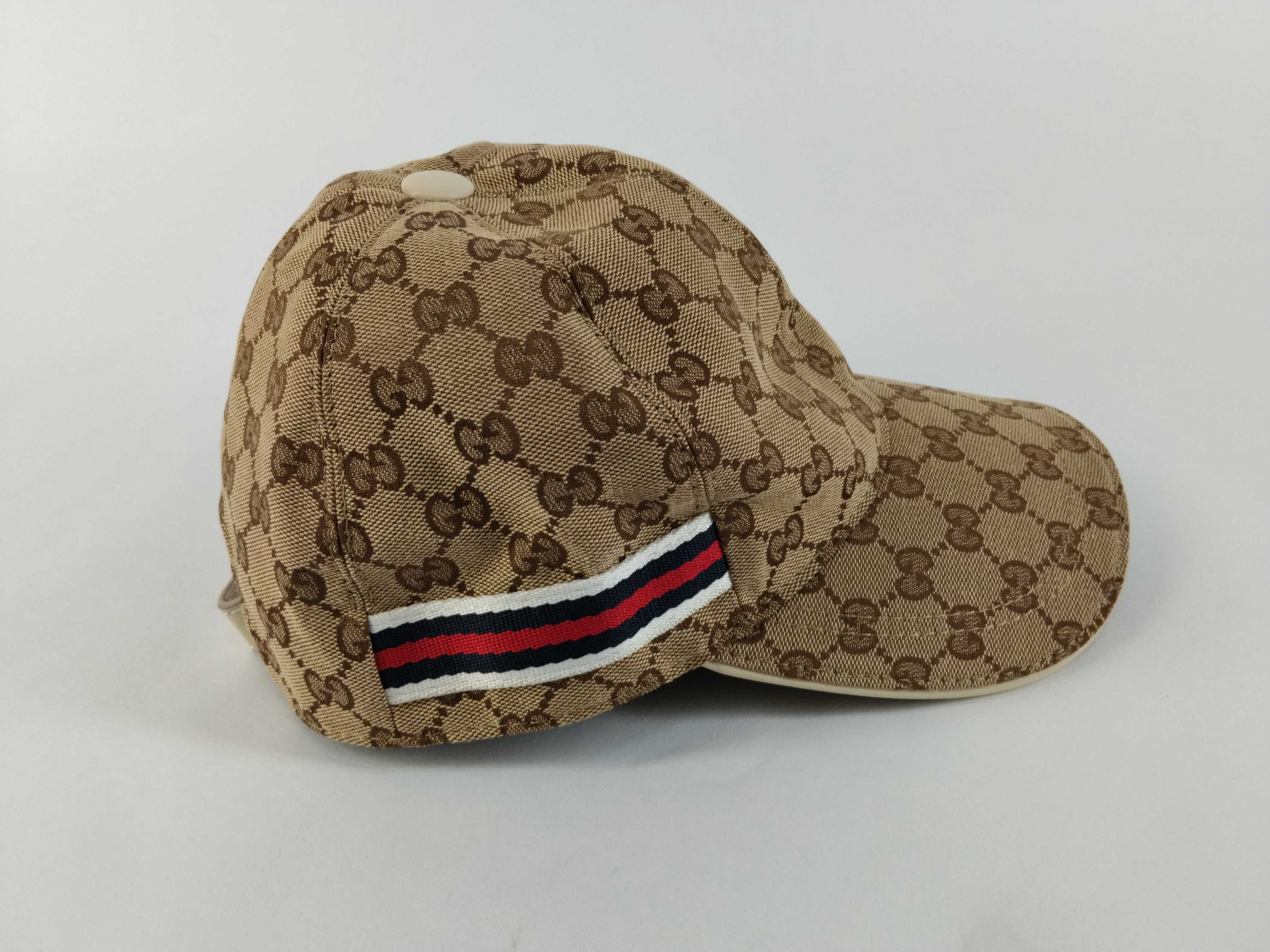GG Canvas, Gucci Sherry Line GG Canvas Cap, Beige, Other Accessories — view 4