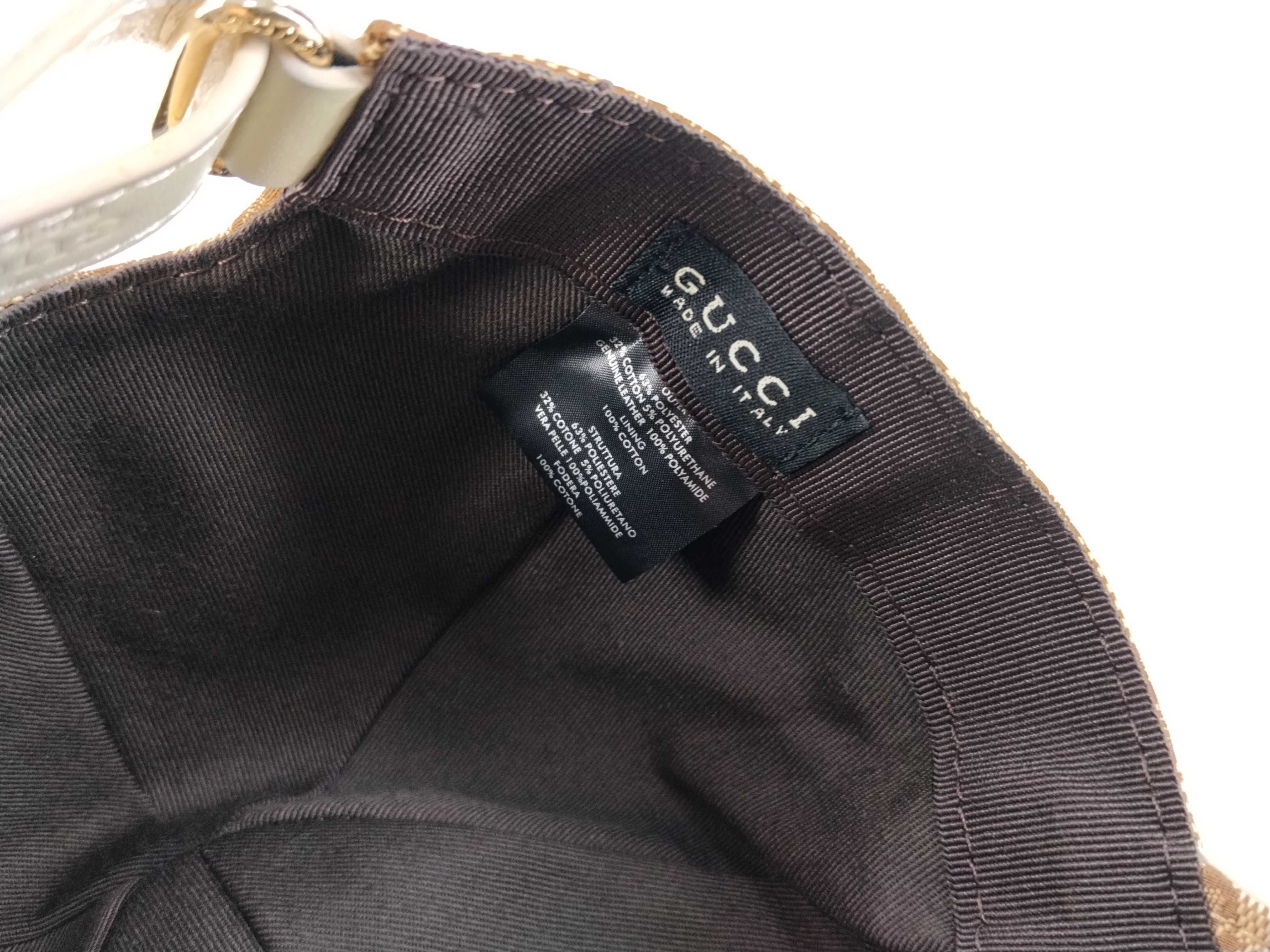 GG Canvas, Gucci Sherry Line GG Canvas Cap, Beige, Other Accessories — view 6