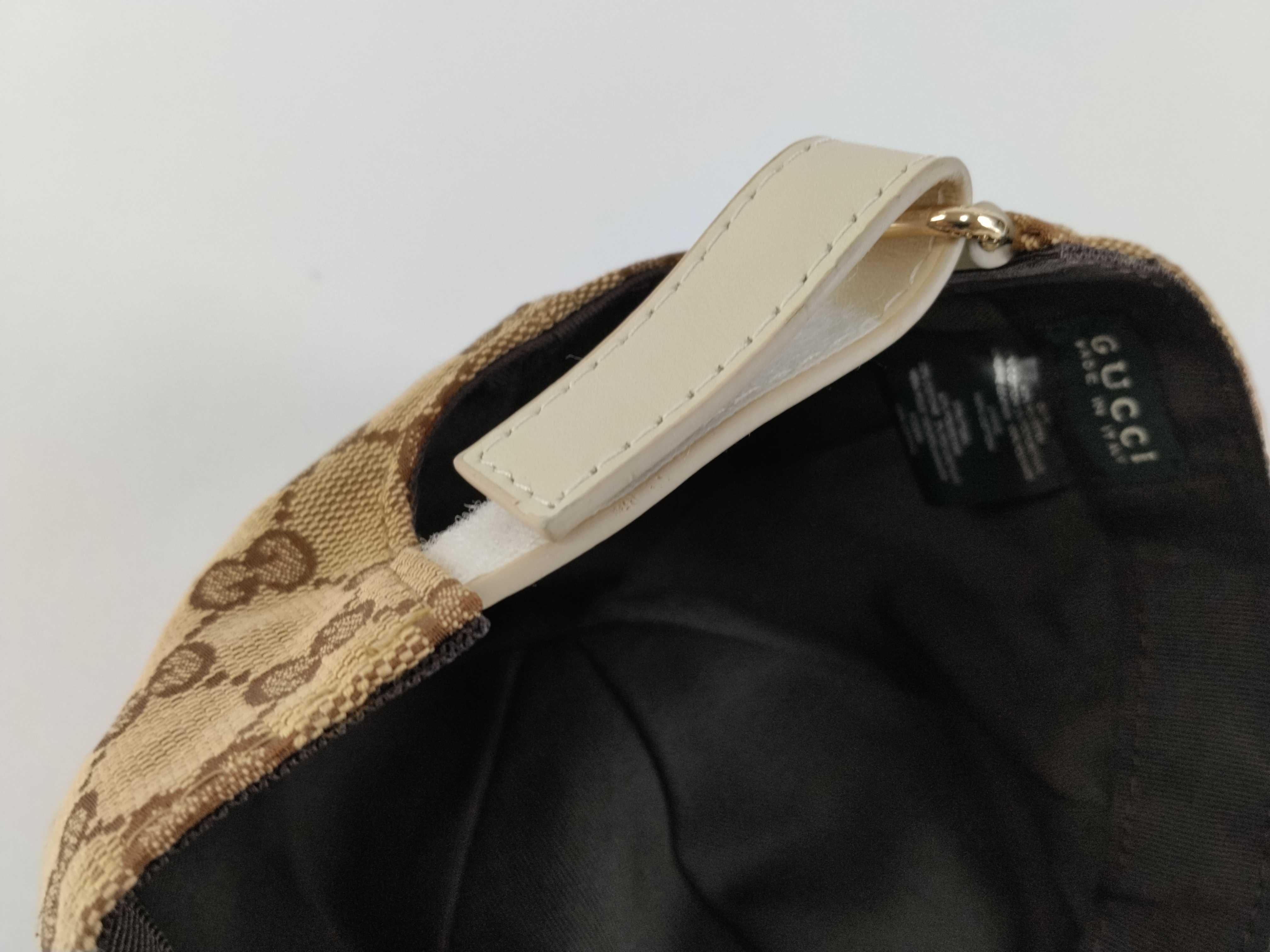GG Canvas, Gucci Sherry Line GG Canvas Cap, Beige, Other Accessories — view 7