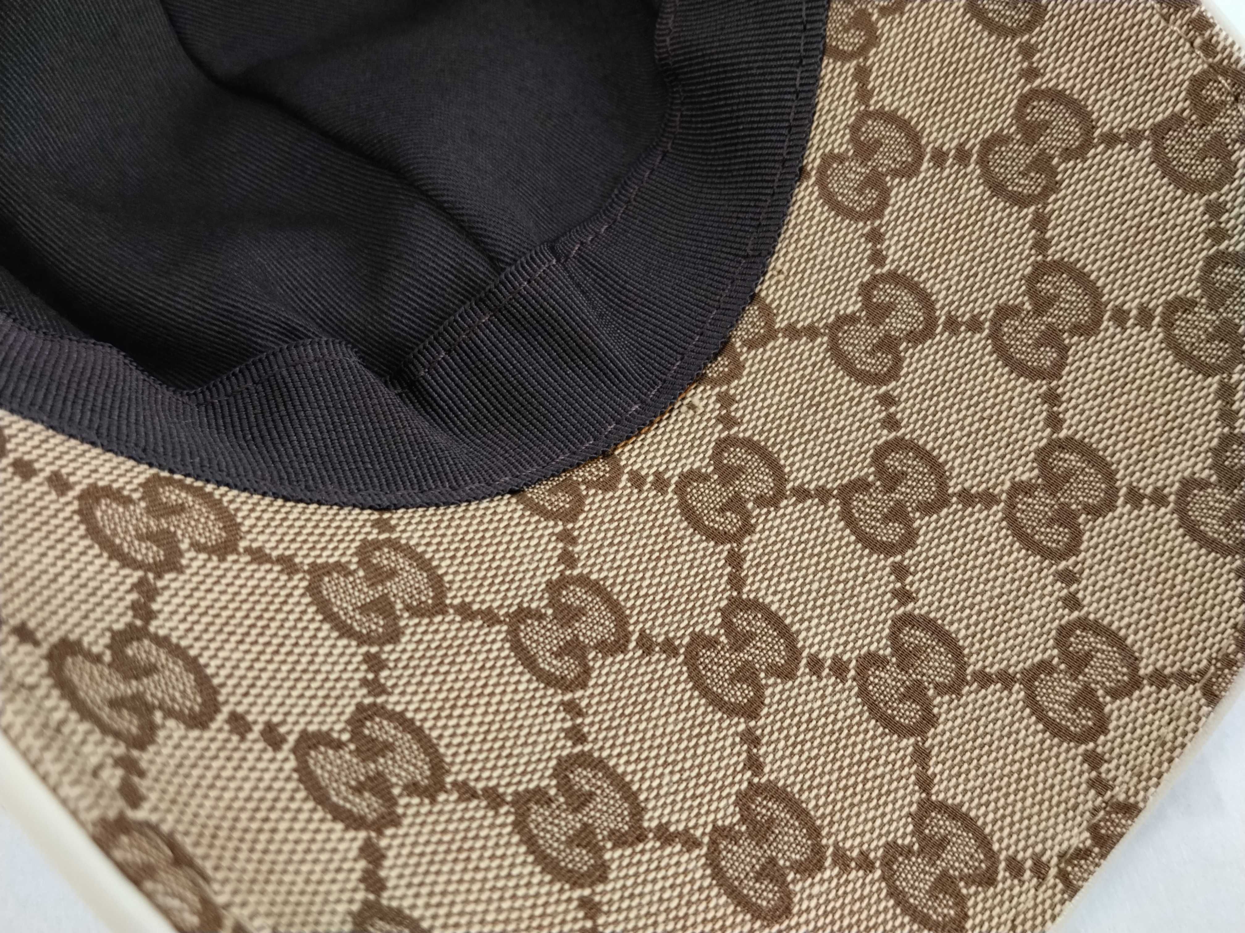 GG Canvas, Gucci Sherry Line GG Canvas Cap, Beige, Other Accessories — view 8