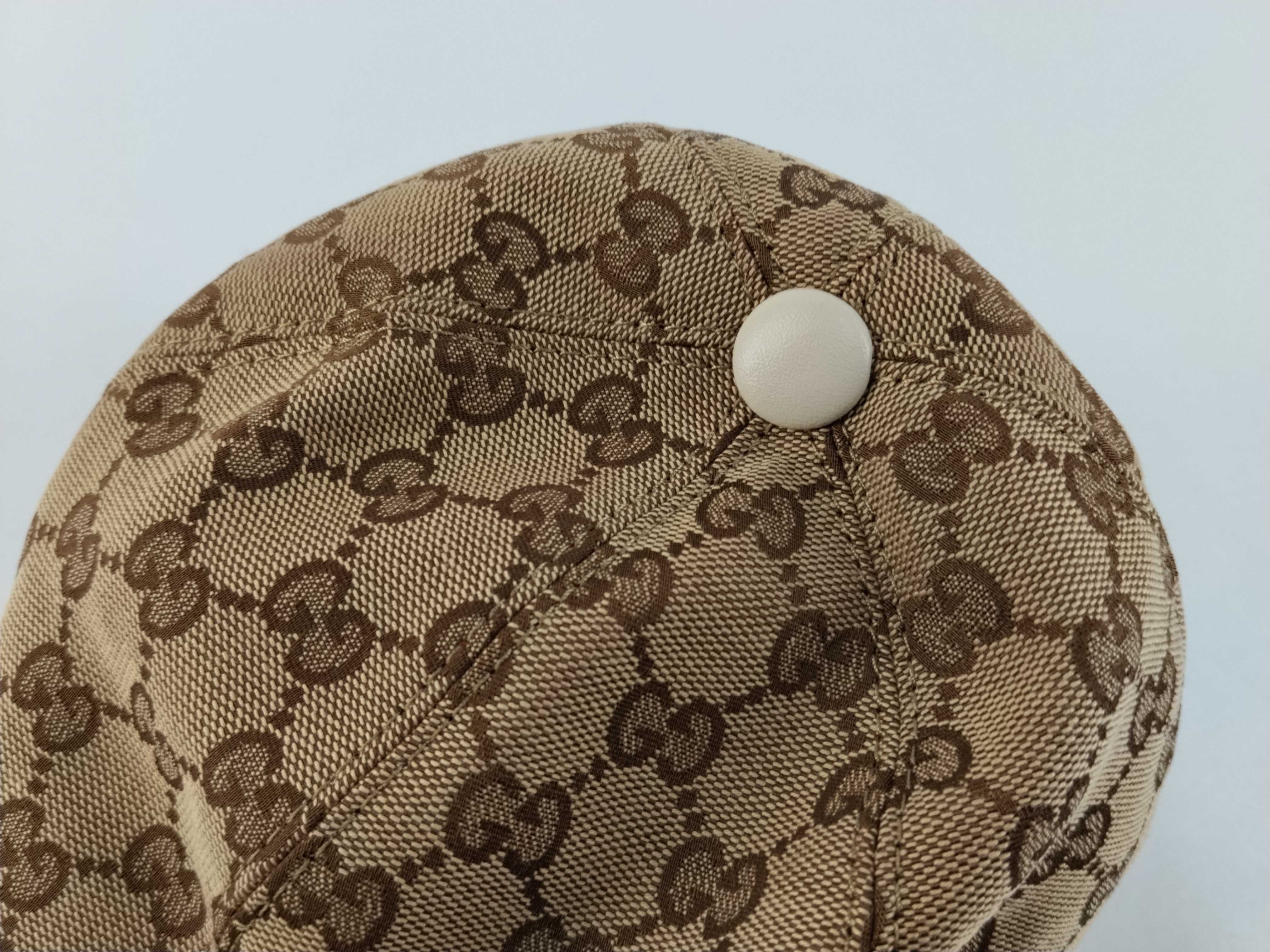 GG Canvas, Gucci Sherry Line GG Canvas Cap, Beige, Other Accessories — view 9