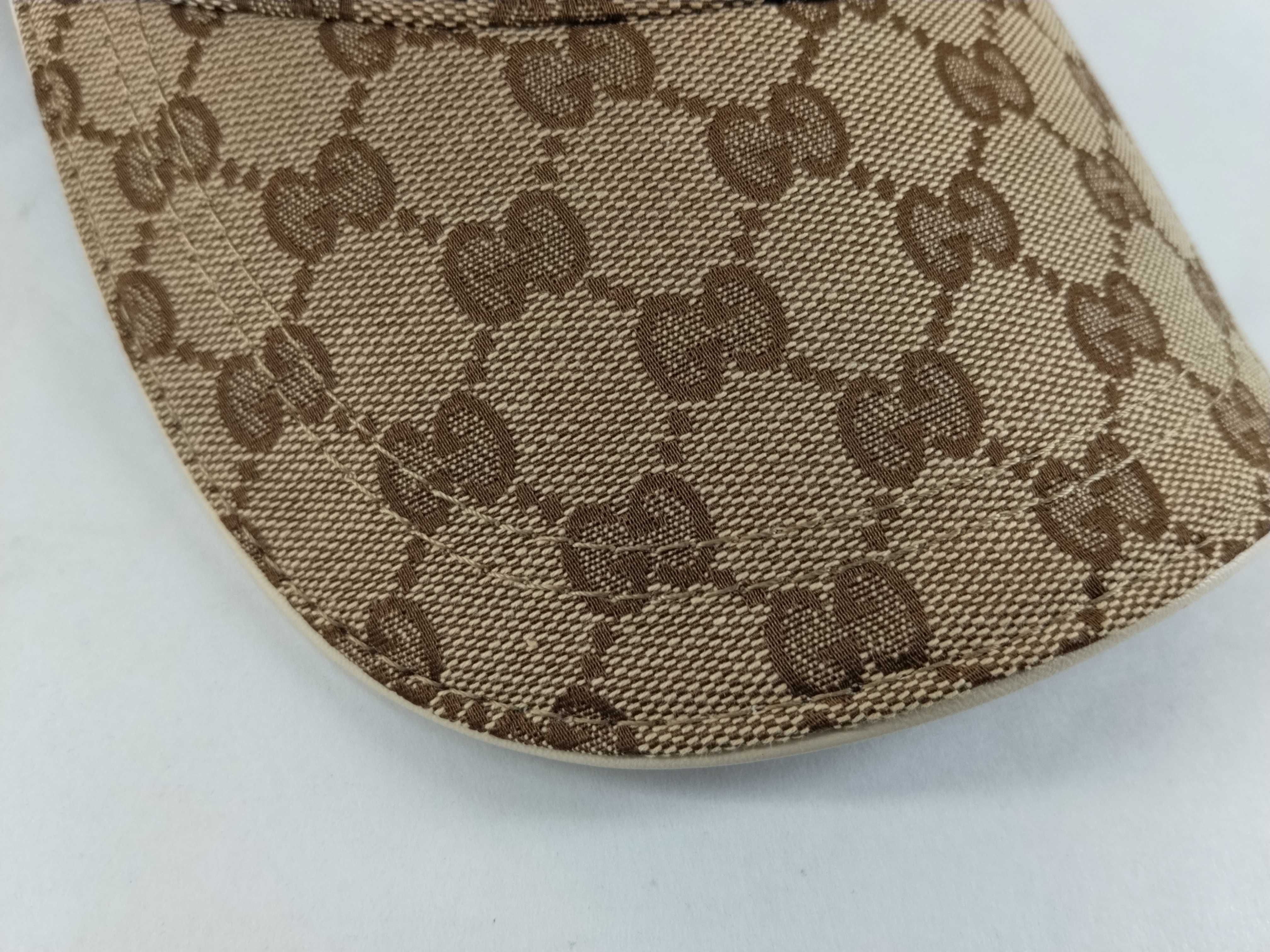 GG Canvas, Gucci Sherry Line GG Canvas Cap, Beige, Other Accessories — view 10