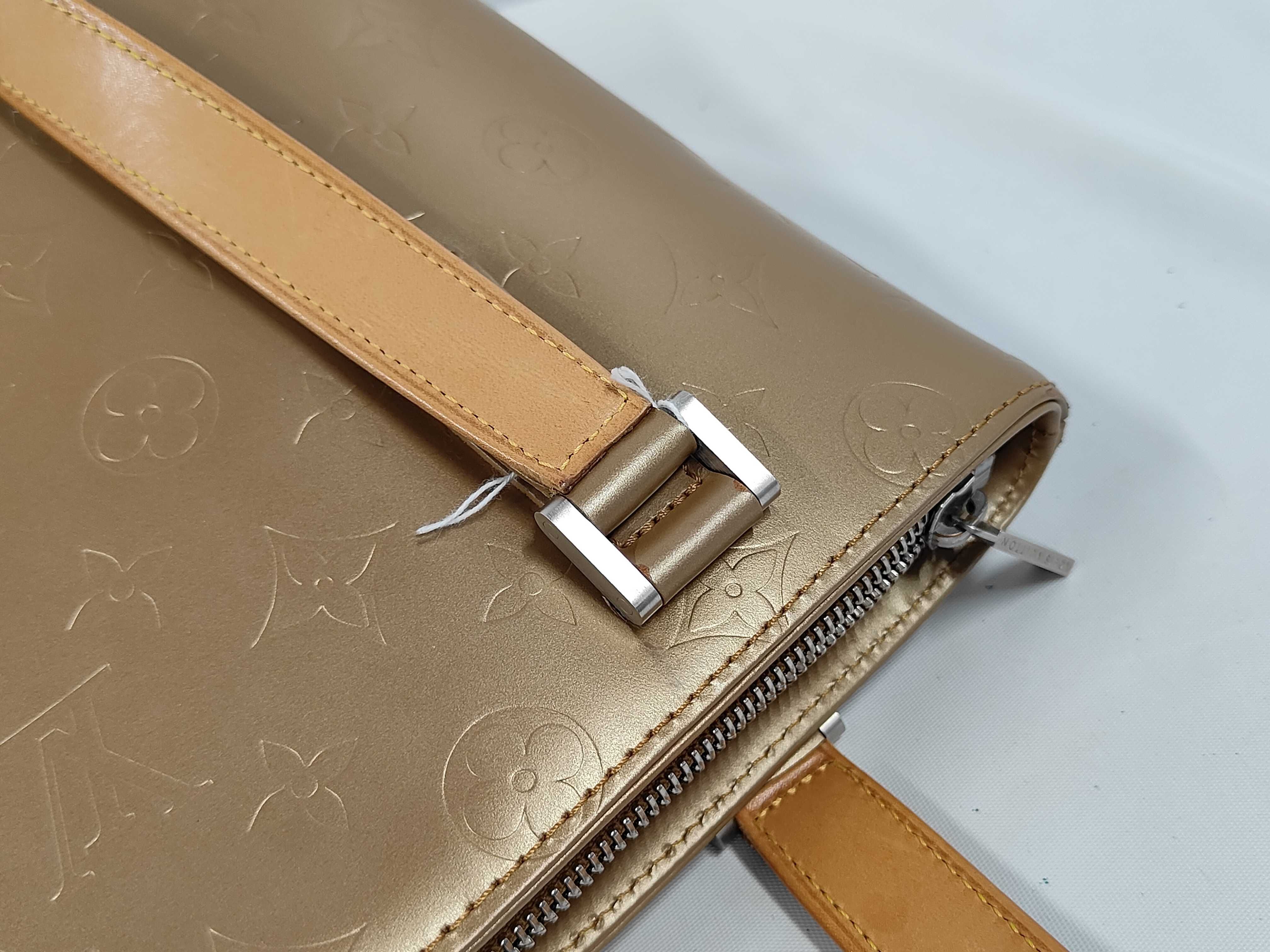 Stockton Monogram Mat Shoulder Bag — view 6