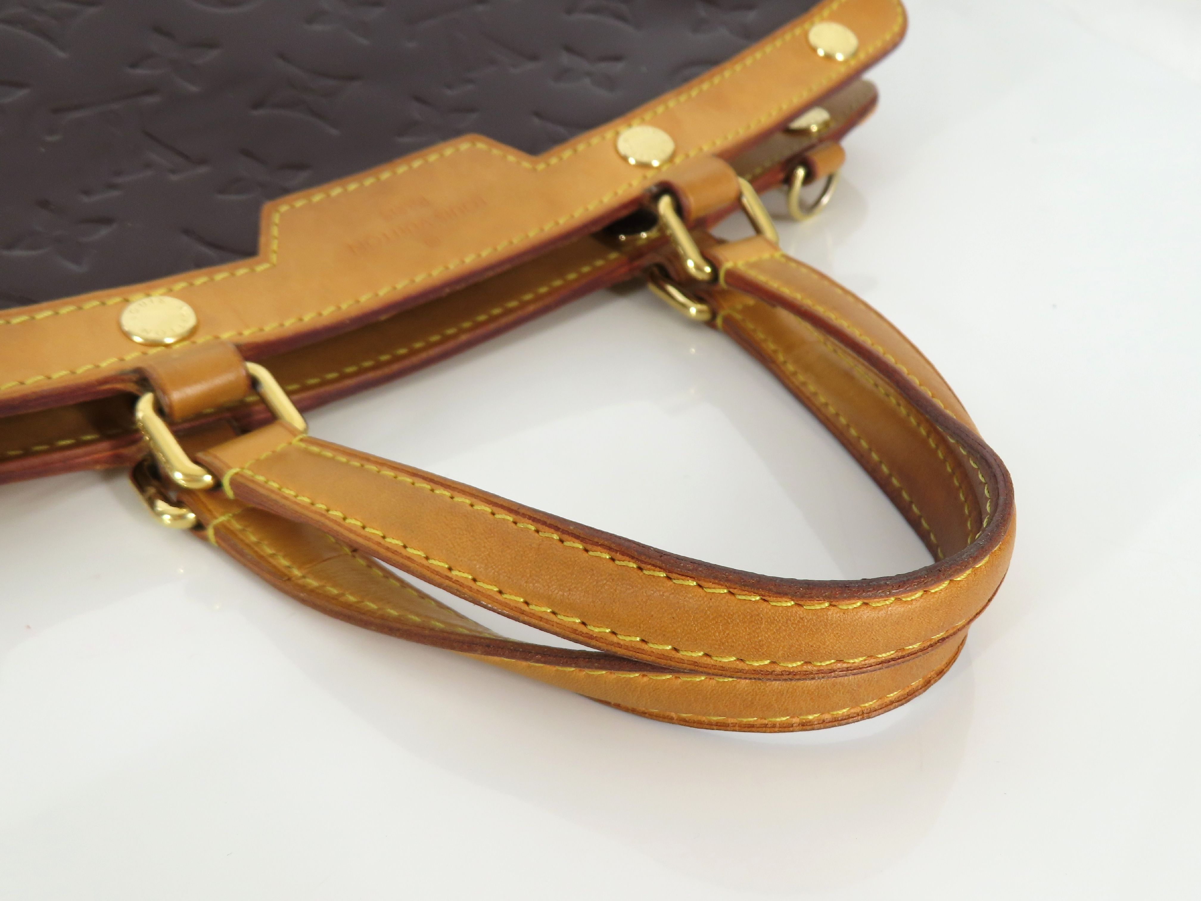 Vernis PH - Red Monogram Leather Tote Bag 33cm Shoulder Bag — view 3
