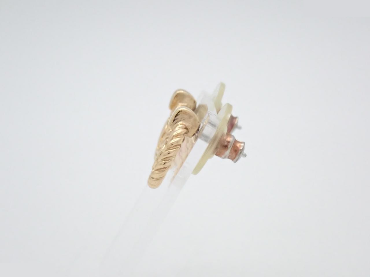 CD logo GP earrings — view 3