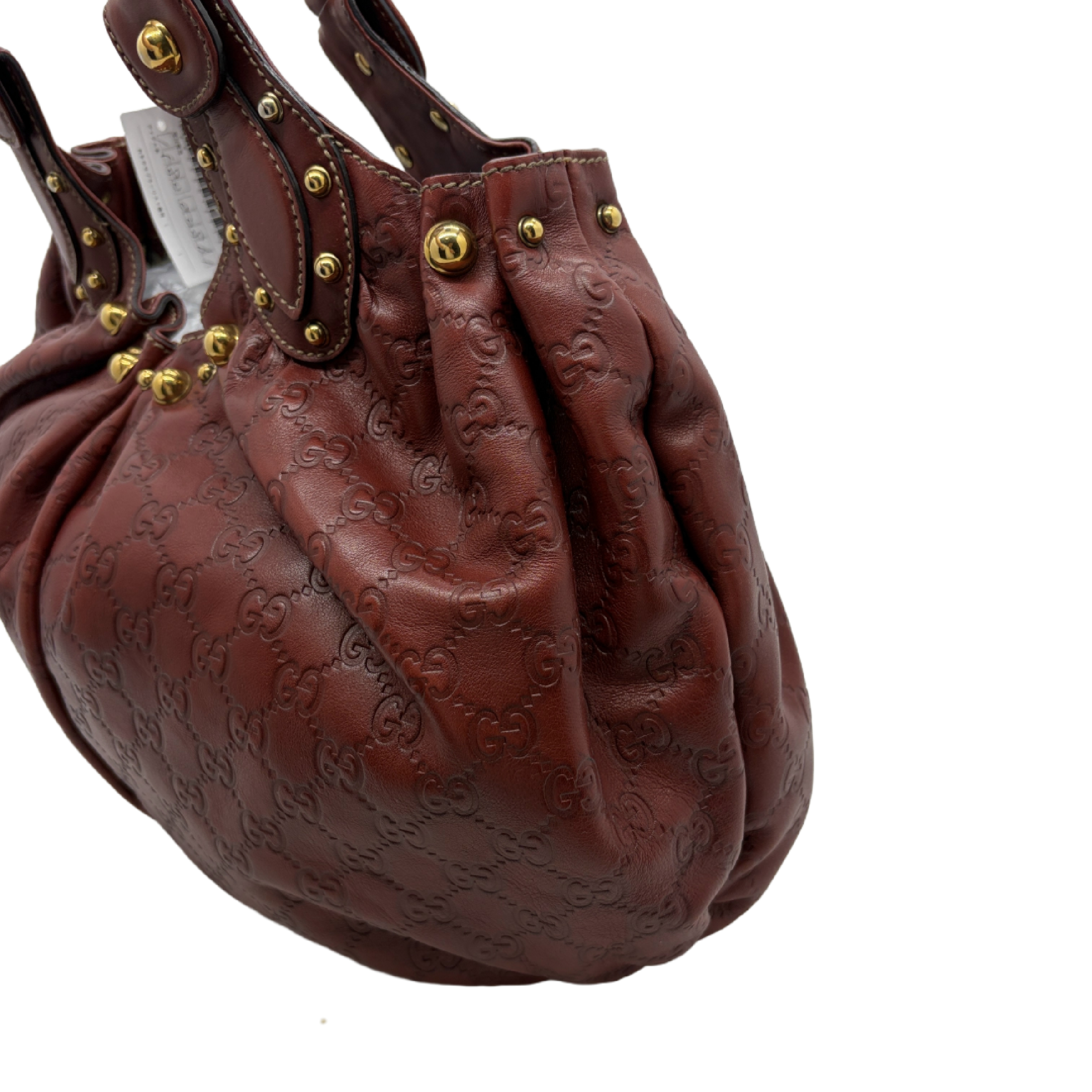 Guccissima Studded Leather Shoulder Bag — view 3
