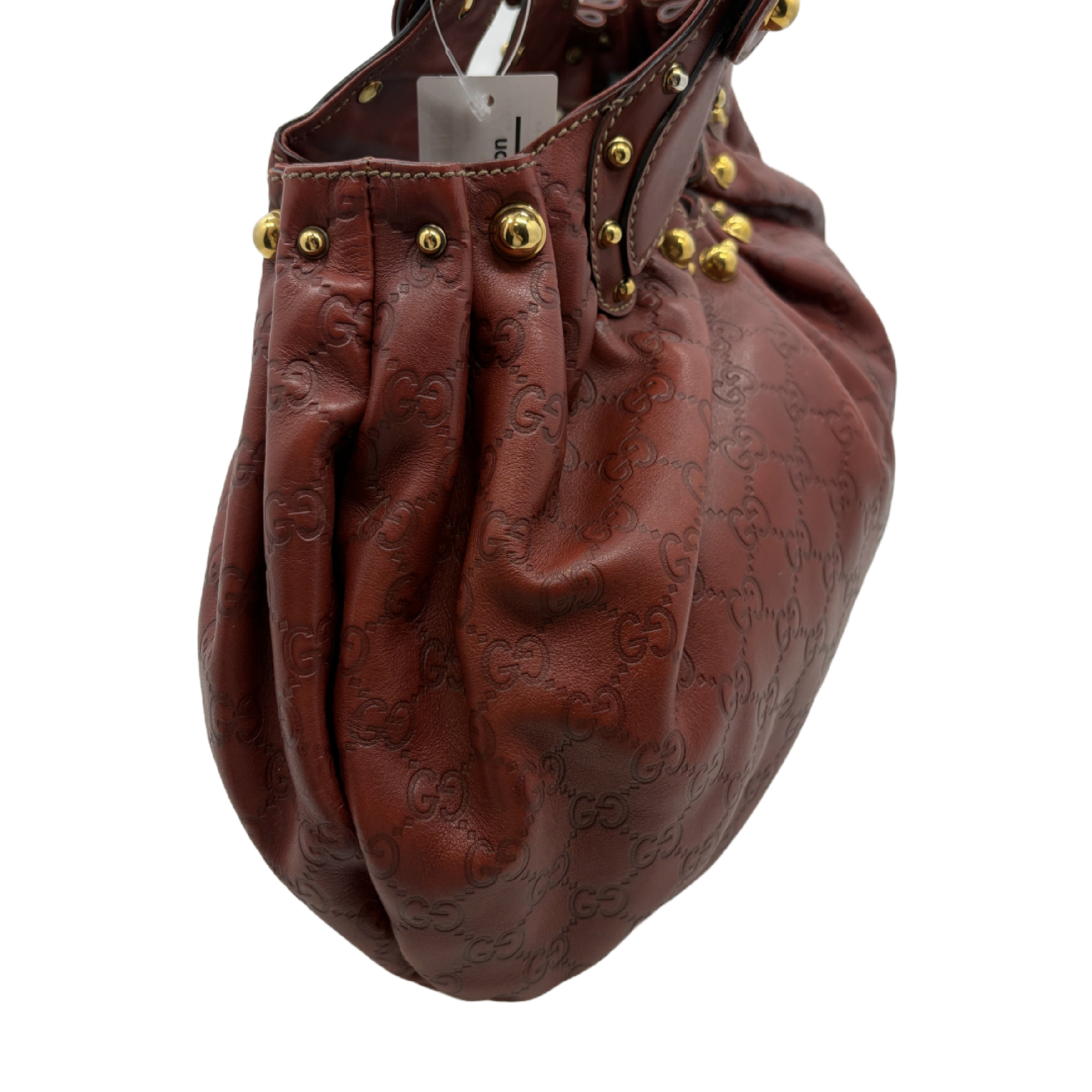 Guccissima Studded Leather Shoulder Bag — view 4