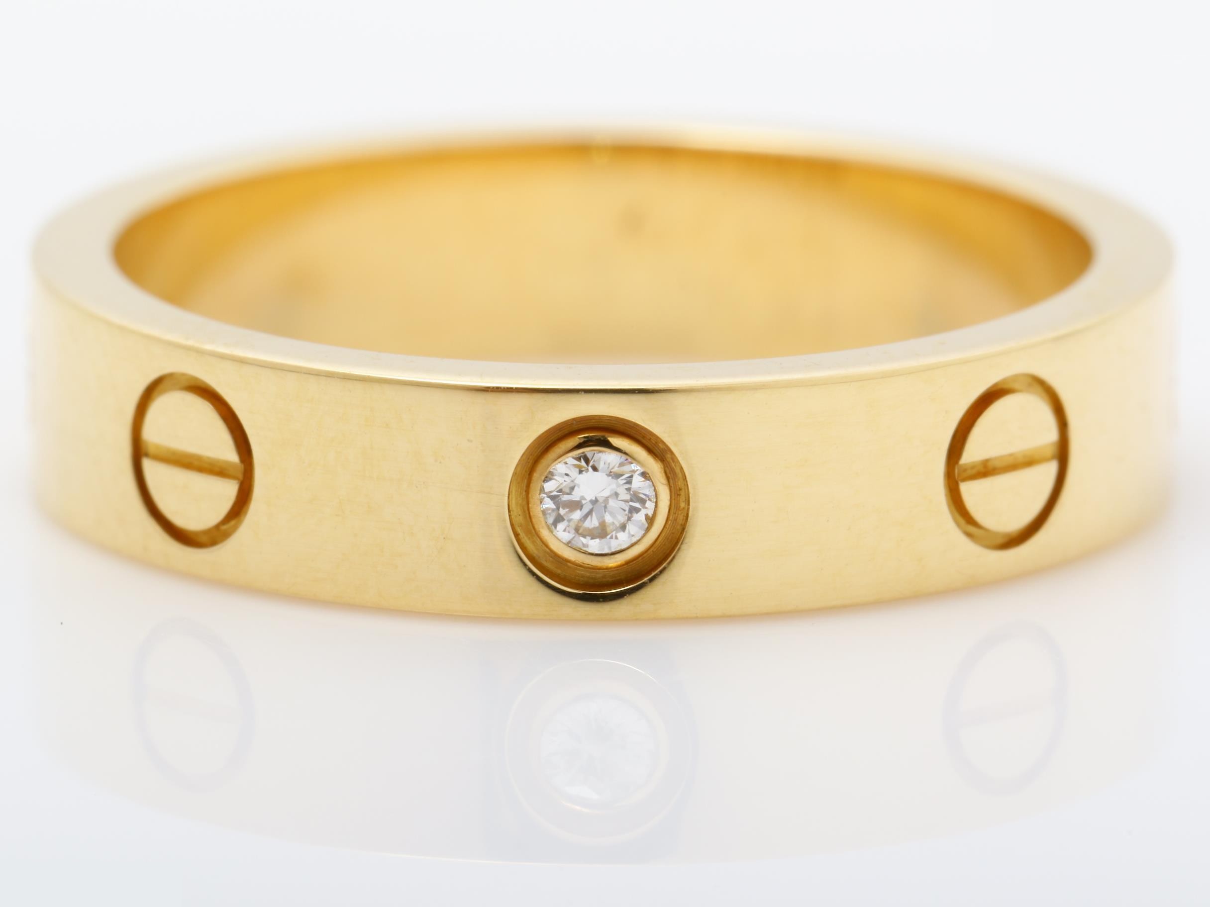 750PG Mini Love 1P Diamond Ring, Size #50, 4.5g — view 2