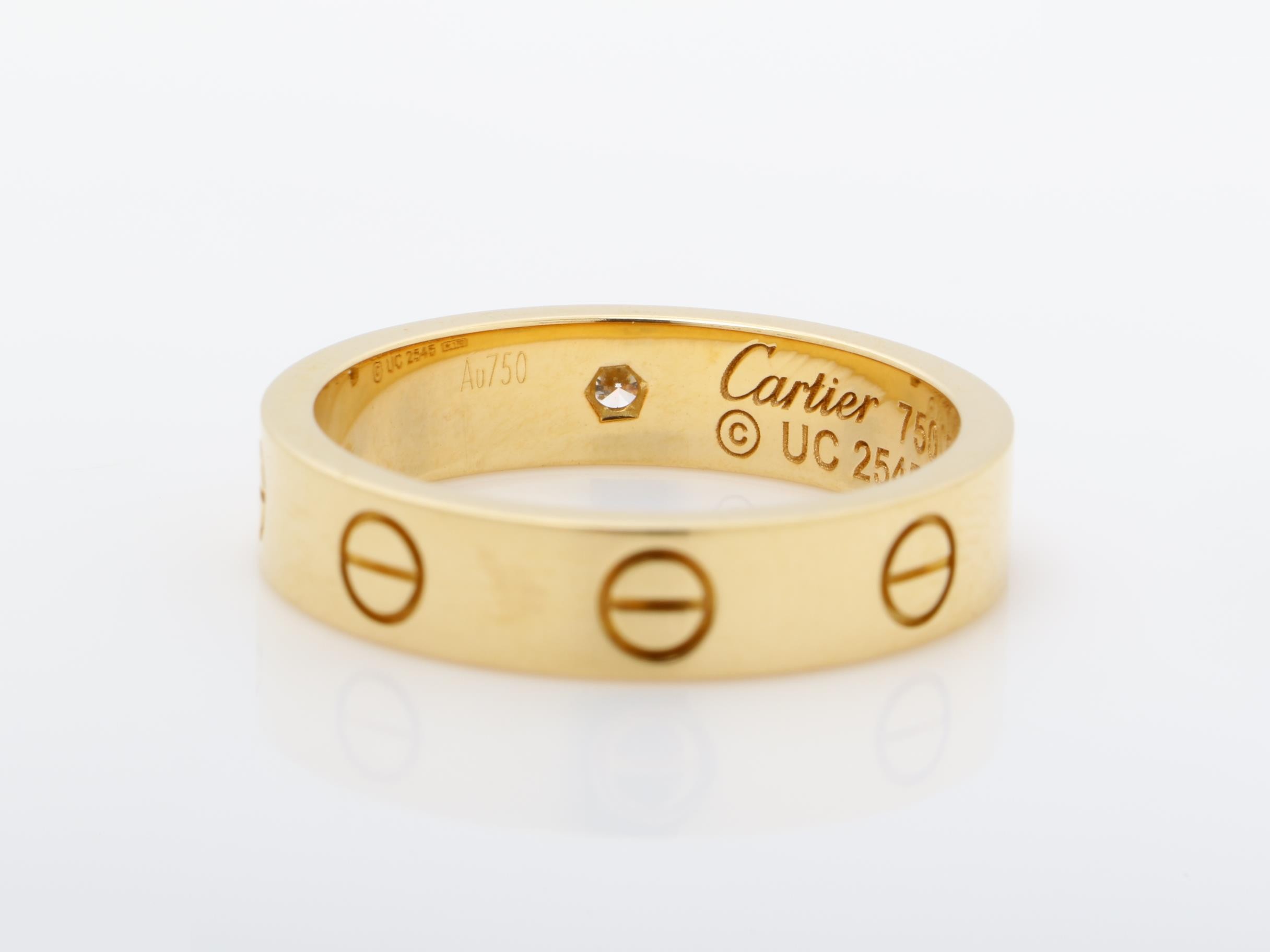750PG Mini Love 1P Diamond Ring, Size #50, 4.5g — view 4