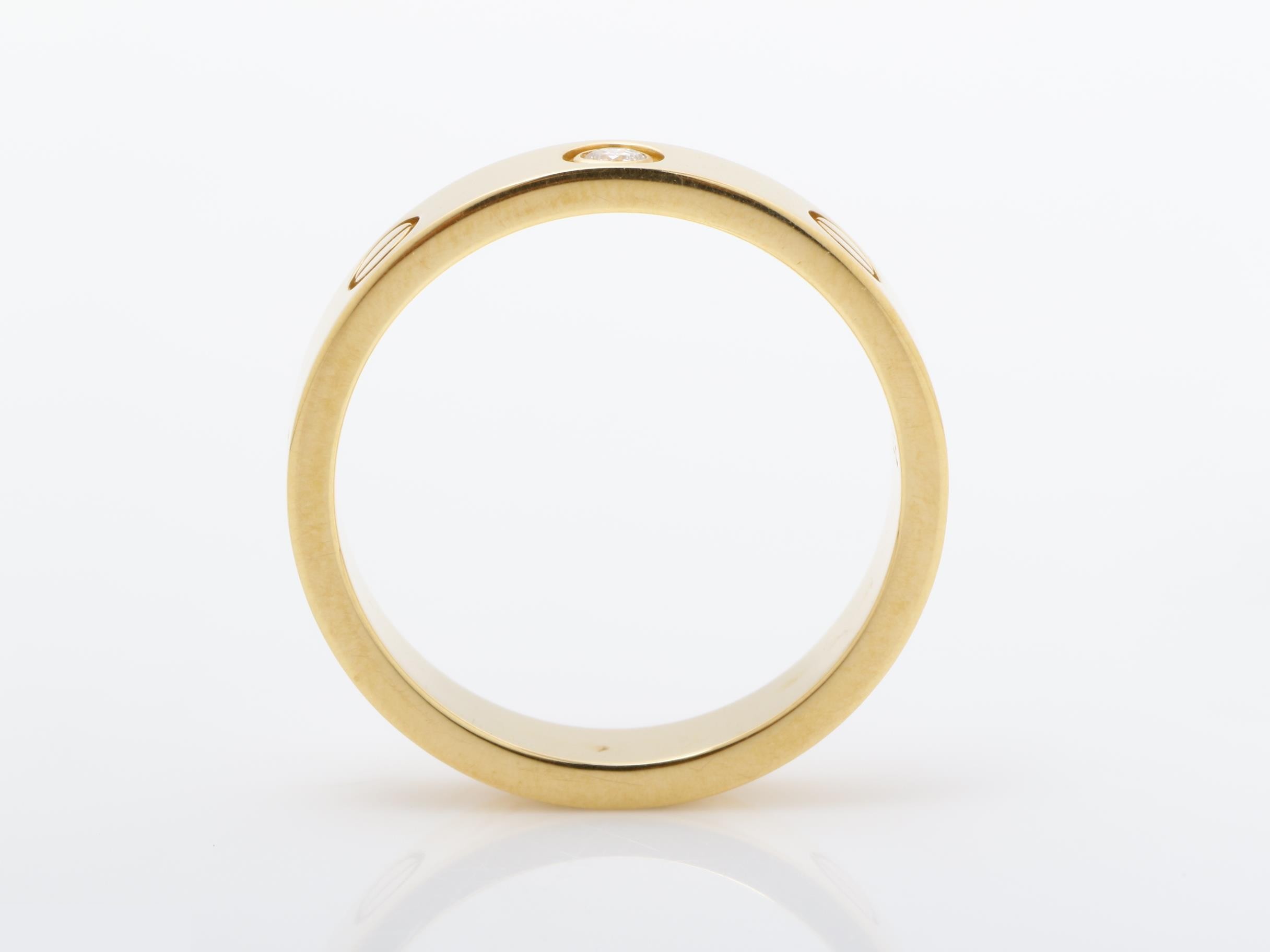 750PG Mini Love 1P Diamond Ring, Size #50, 4.5g — view 5