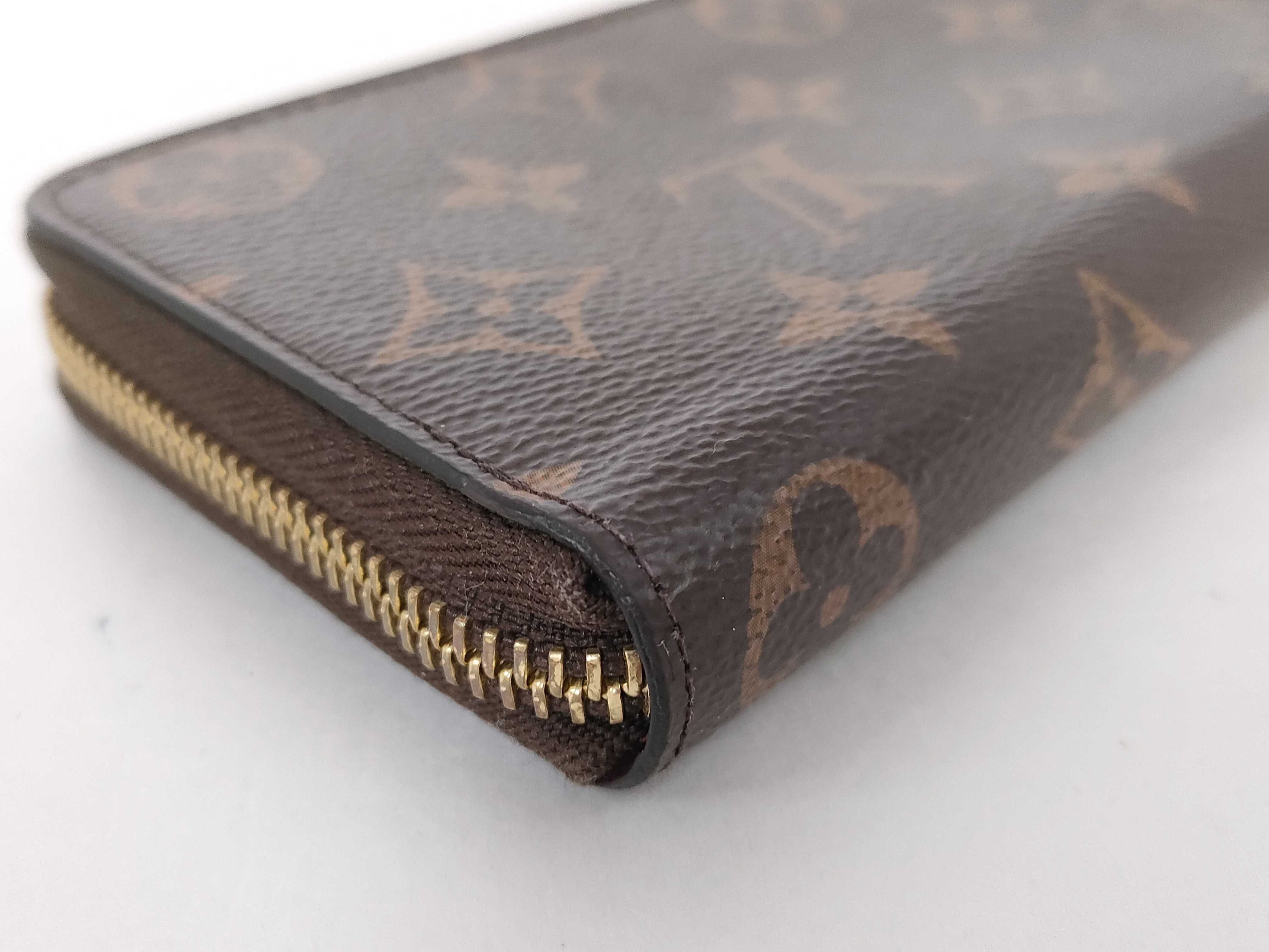 Monogram Louis Vuitton Monogram Portefeuille Clemence Fuchsia Gold Hardware CA0187 Wallet — view 3